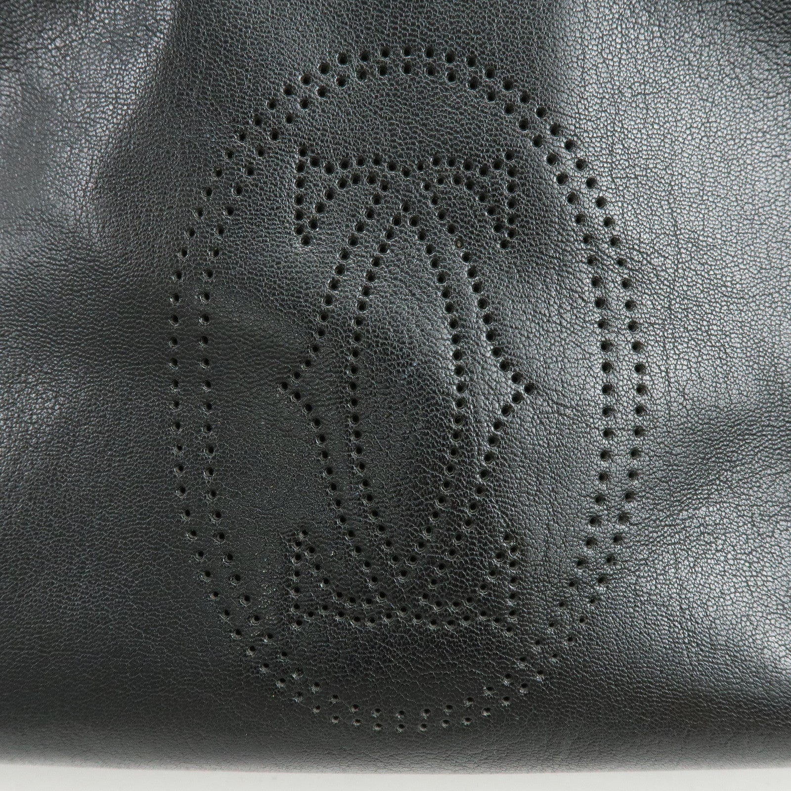 Cartier Marcello de Cartier Leather Hand Bag Tote Bag Black