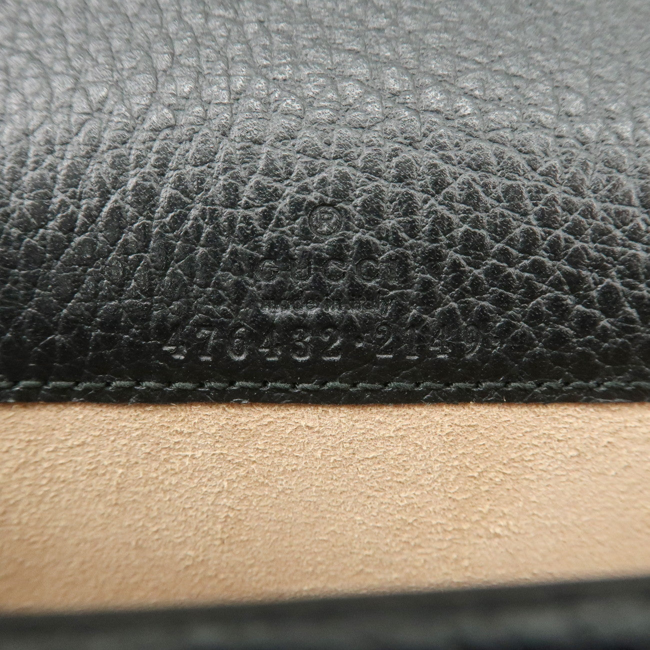 GUCCI Dionysus Super Mini Bag Leather Chain Shoulder Bag Black 476432 Used