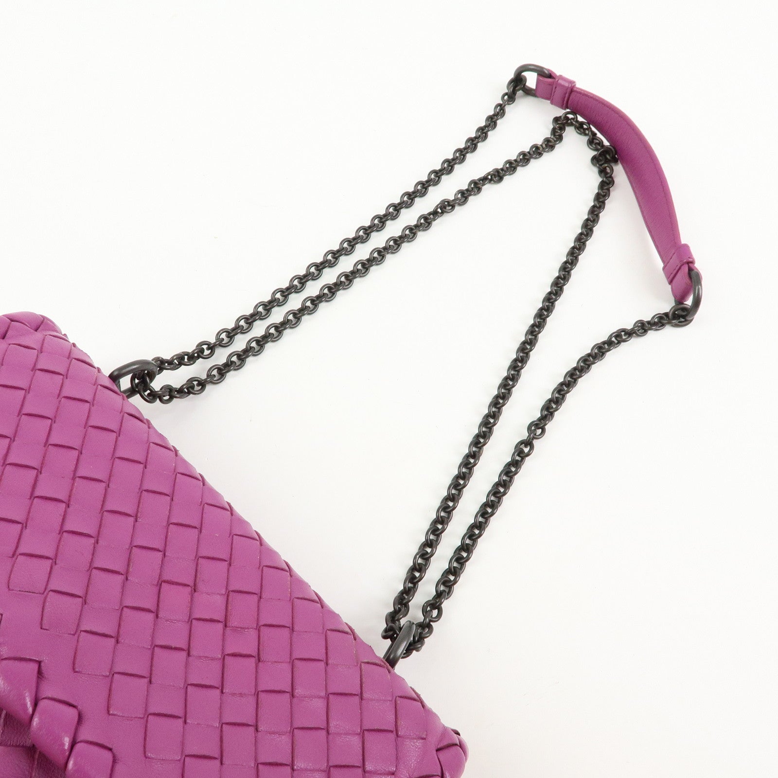 BOTTEGA VENETA Intrecciato Olimpia Leather Shoulder Bag 353258