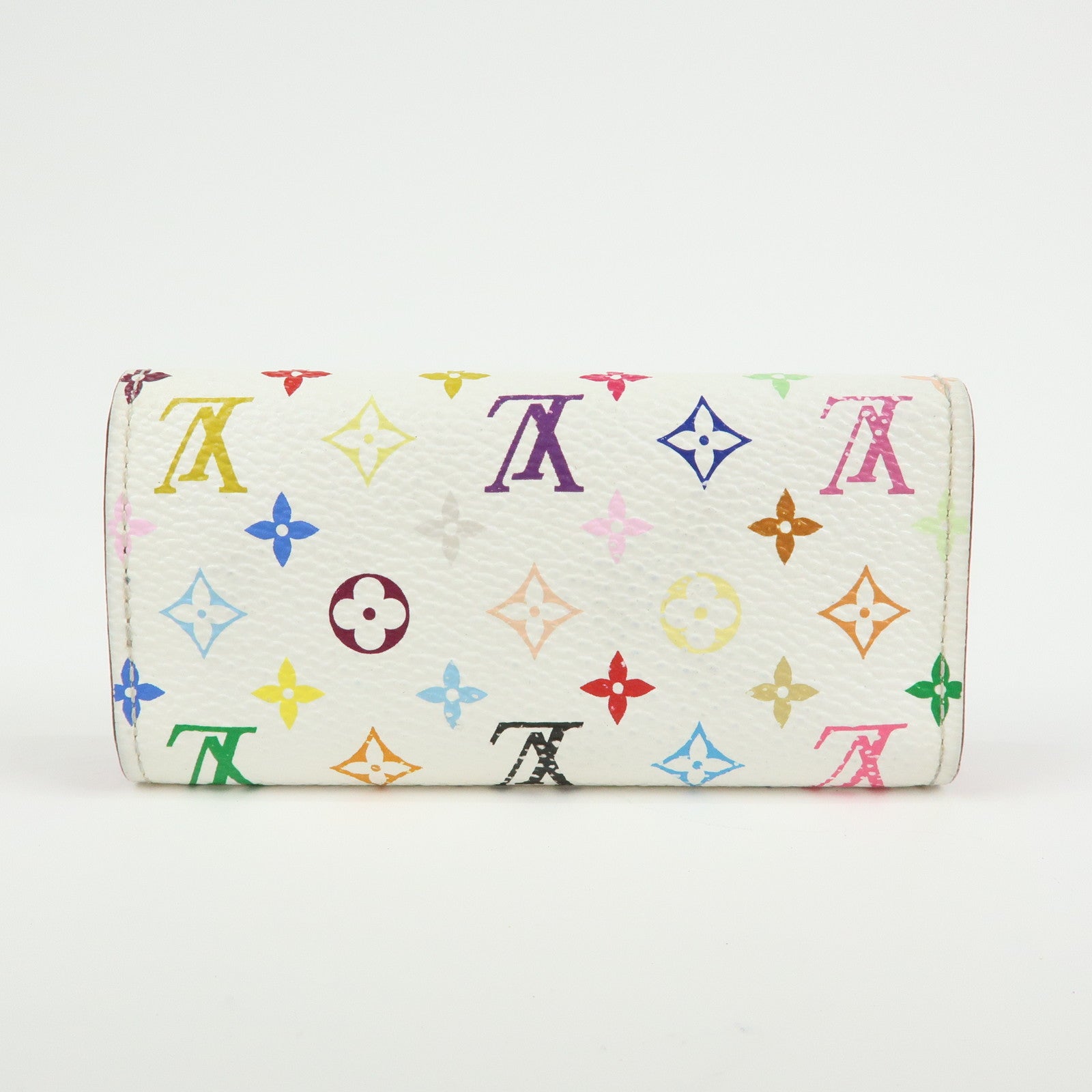 Louis Vuitton Monogram Multicolor Multiclés 4 Key Case Blanc M60043
