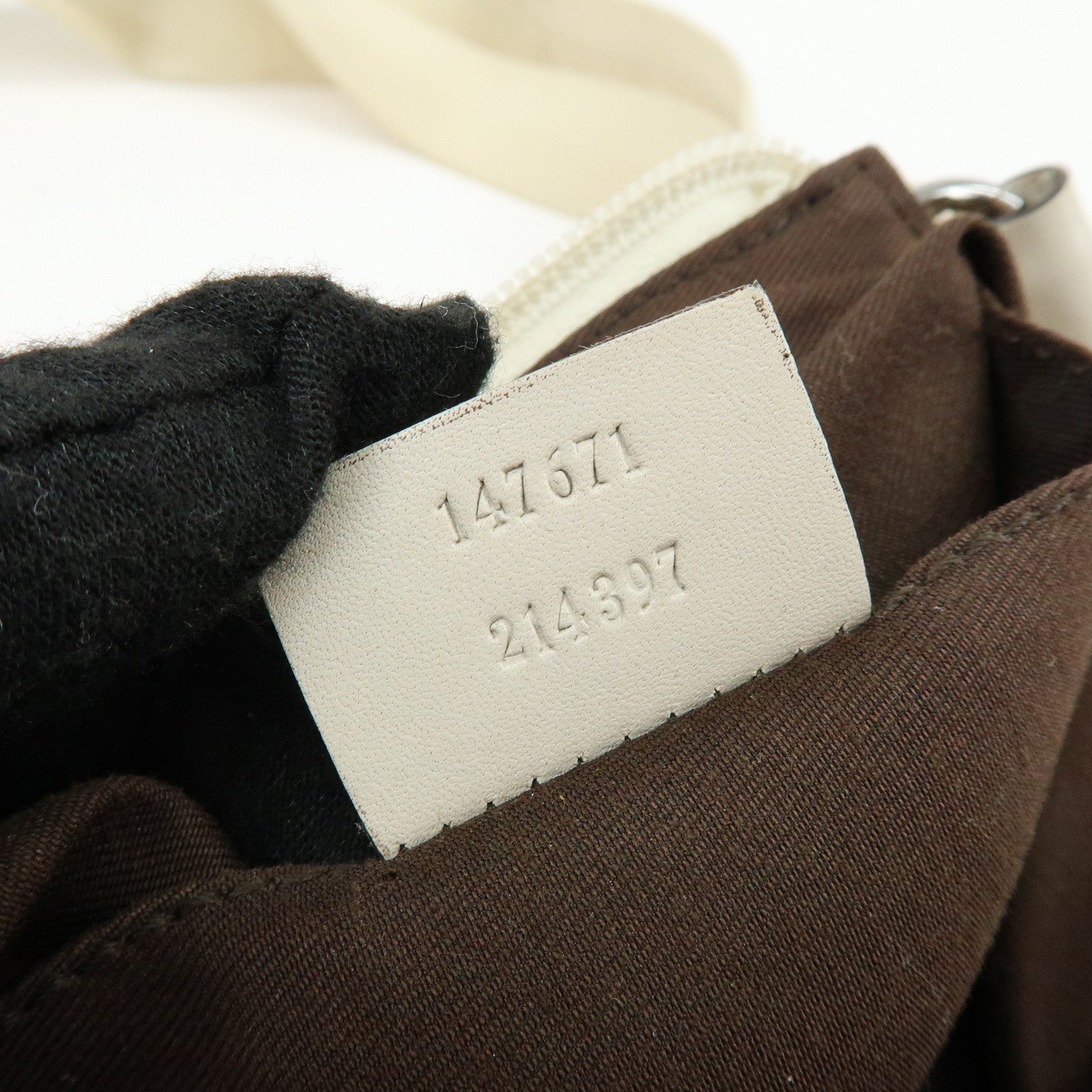 GUCCI GG Canvas Leather Shoulder Crossbody Bag Brown Ivory 147671