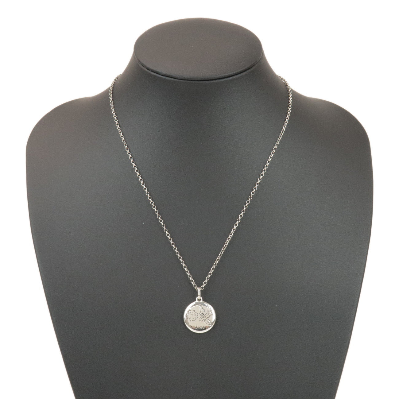 GUCCI Blind For Love Necklace SV958 Silver