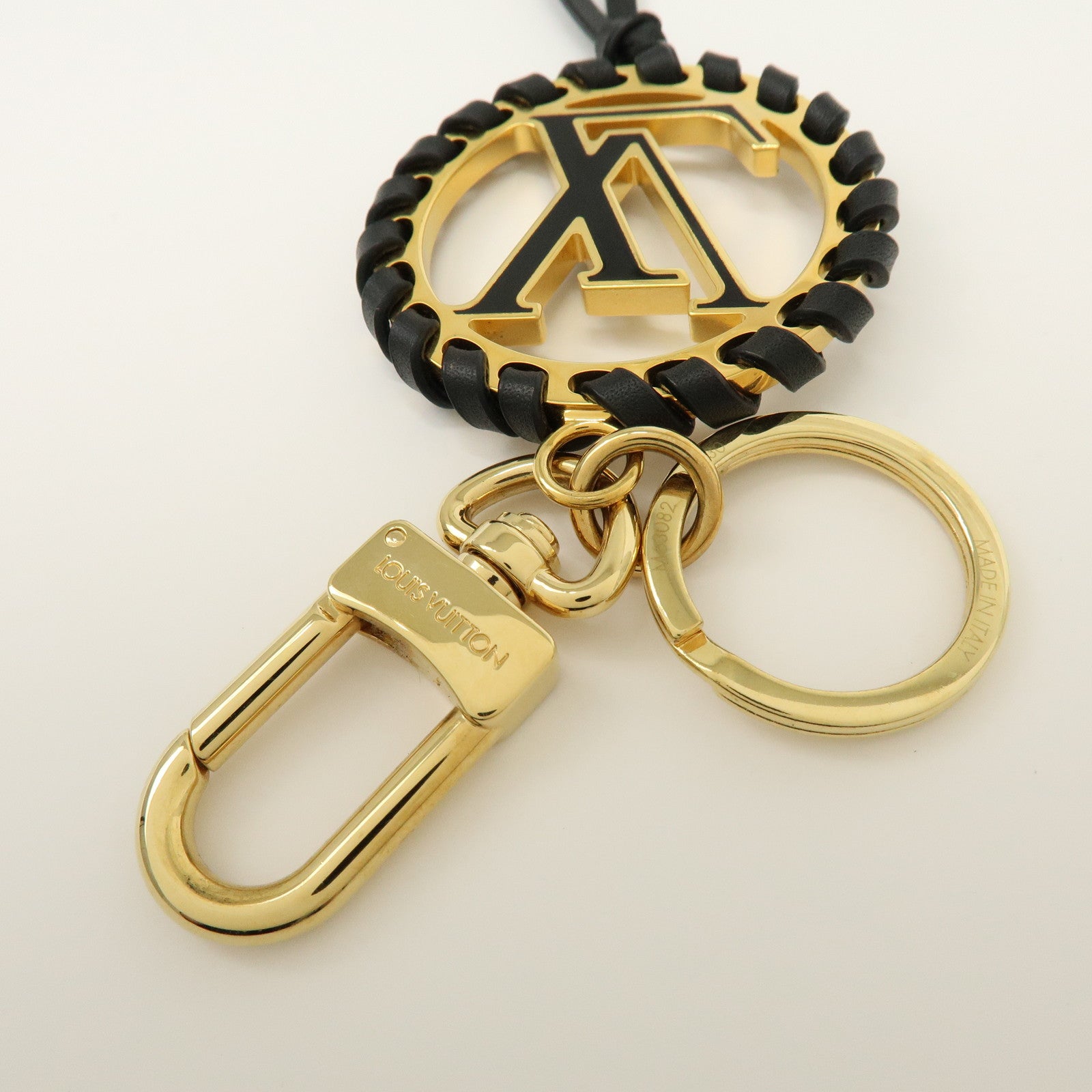 Louis Vuitton Porte Cles Very LV Circle Bag Charm Black M63082