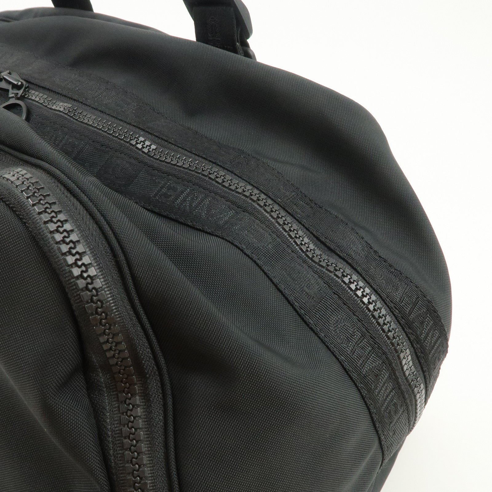 CHANEL Sports Line COCO Mark Nylon Boston Bag Hand Bag Black