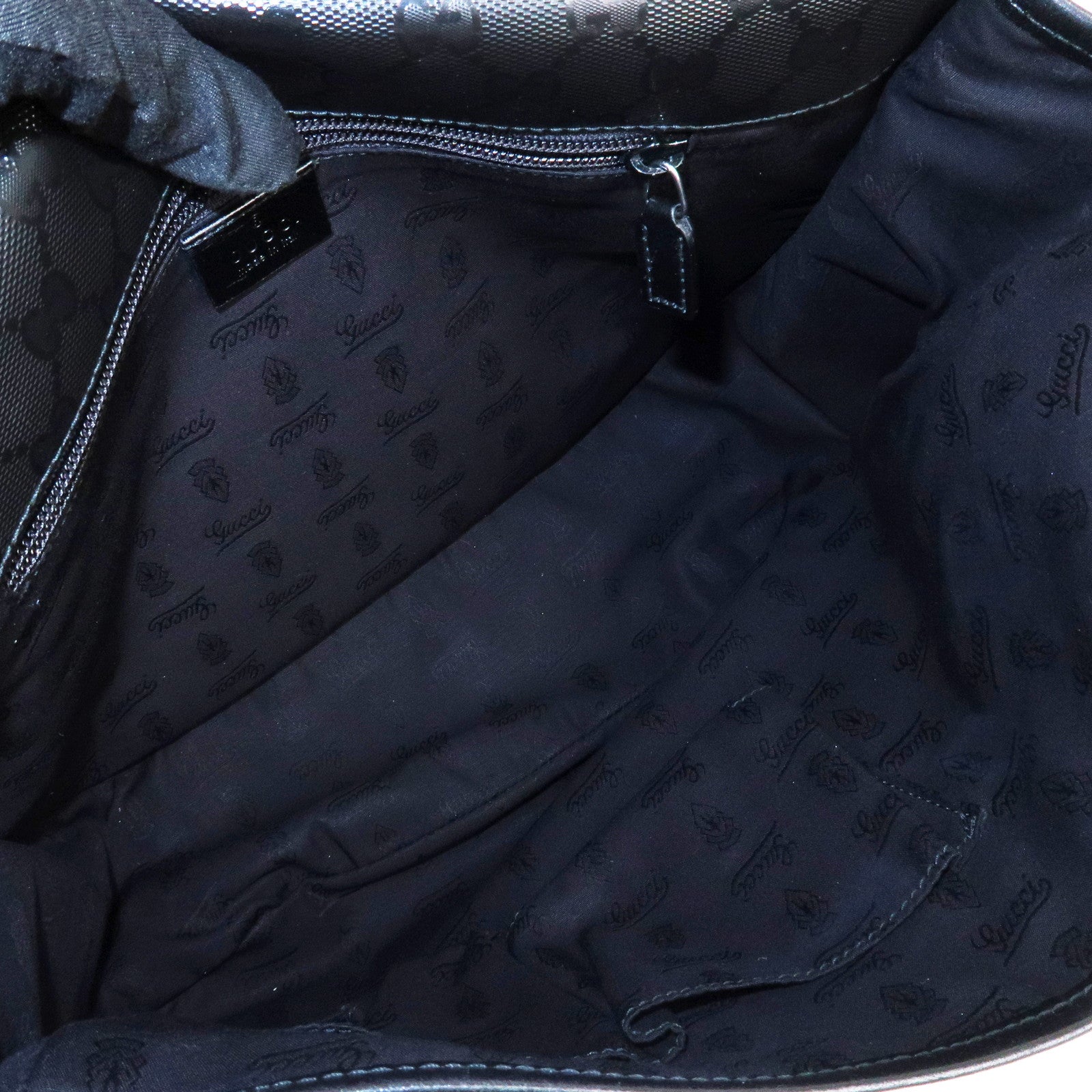 GUCCI GG Implement Canvas Shoulder Bag Crossbody Bag Black 201732