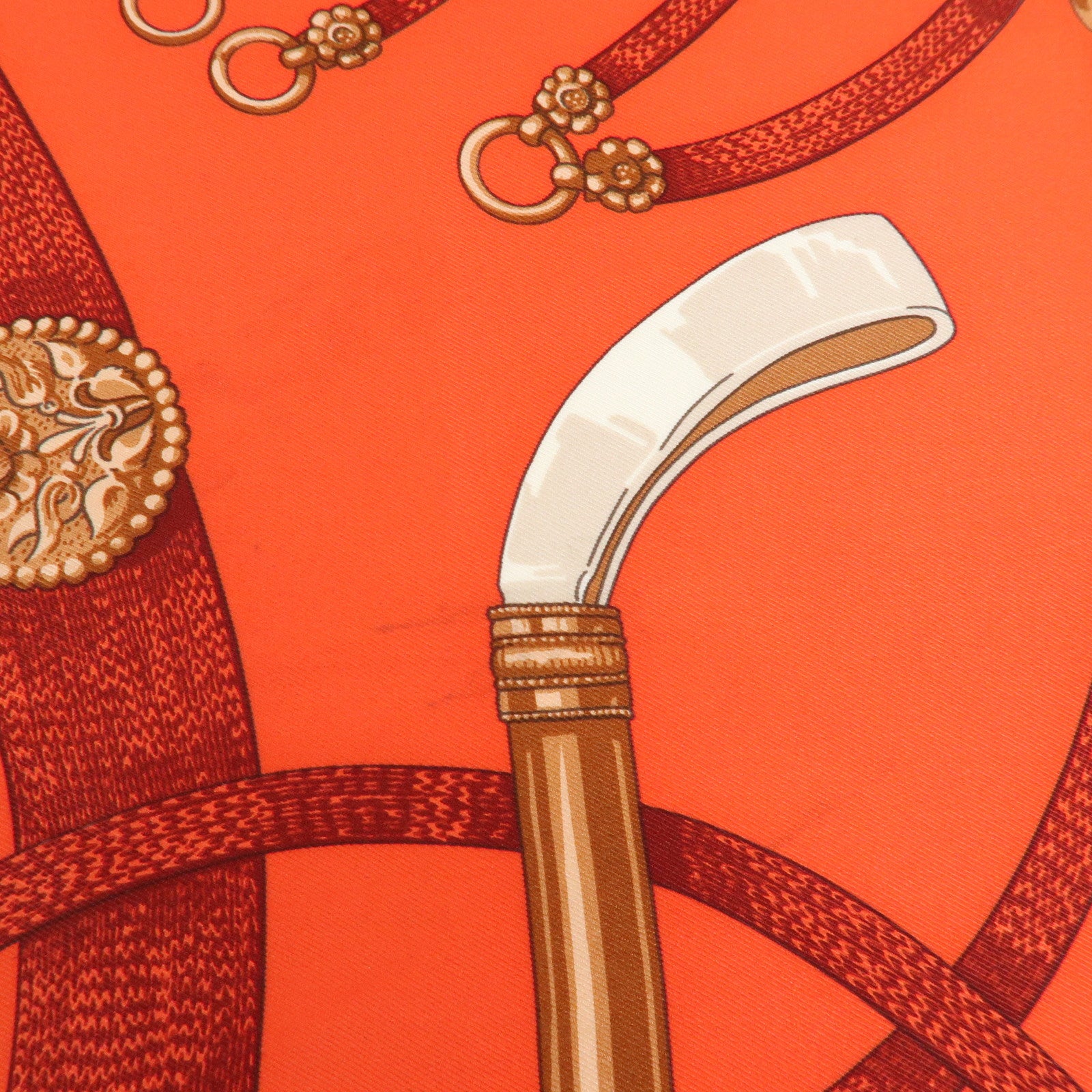 HERMES Carre 45 Carre 70 Set of 2 Silk Scarf CHANTILLY GAUCHO PAR