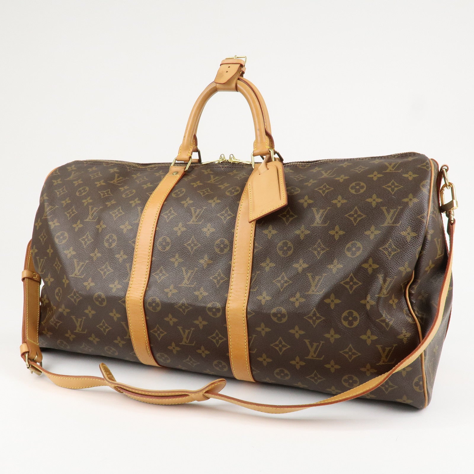 Louis Vuitton Monogram Keep All Bandouliere 55 Boston Bag M41414 Used