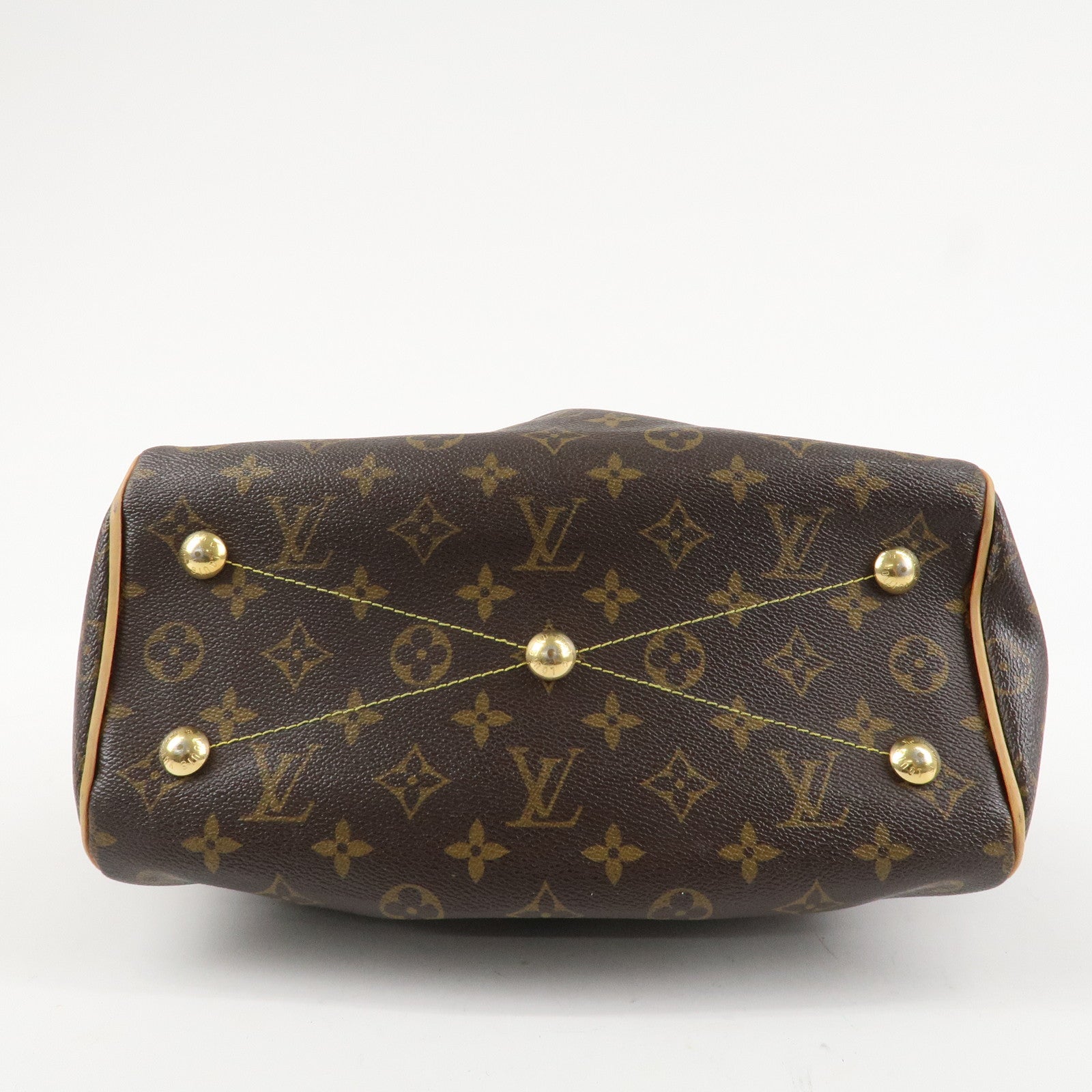 Louis Vuitton Monogram Canvas Tivoli PM Hand Bag Brown M40143 Used