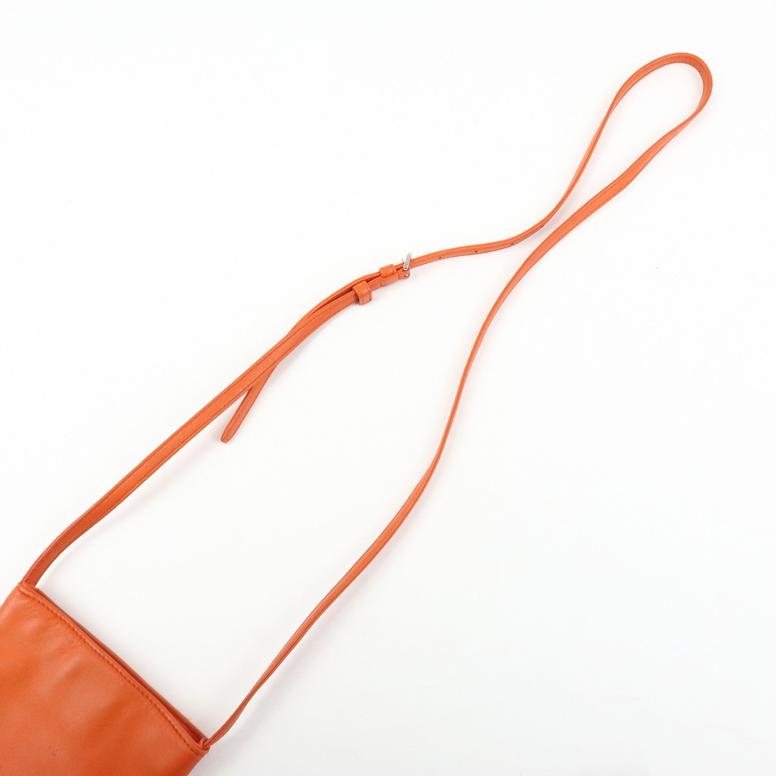 LOEWE Anagram Nappa Leather Mini Shoulder Crossbody Bag Orange