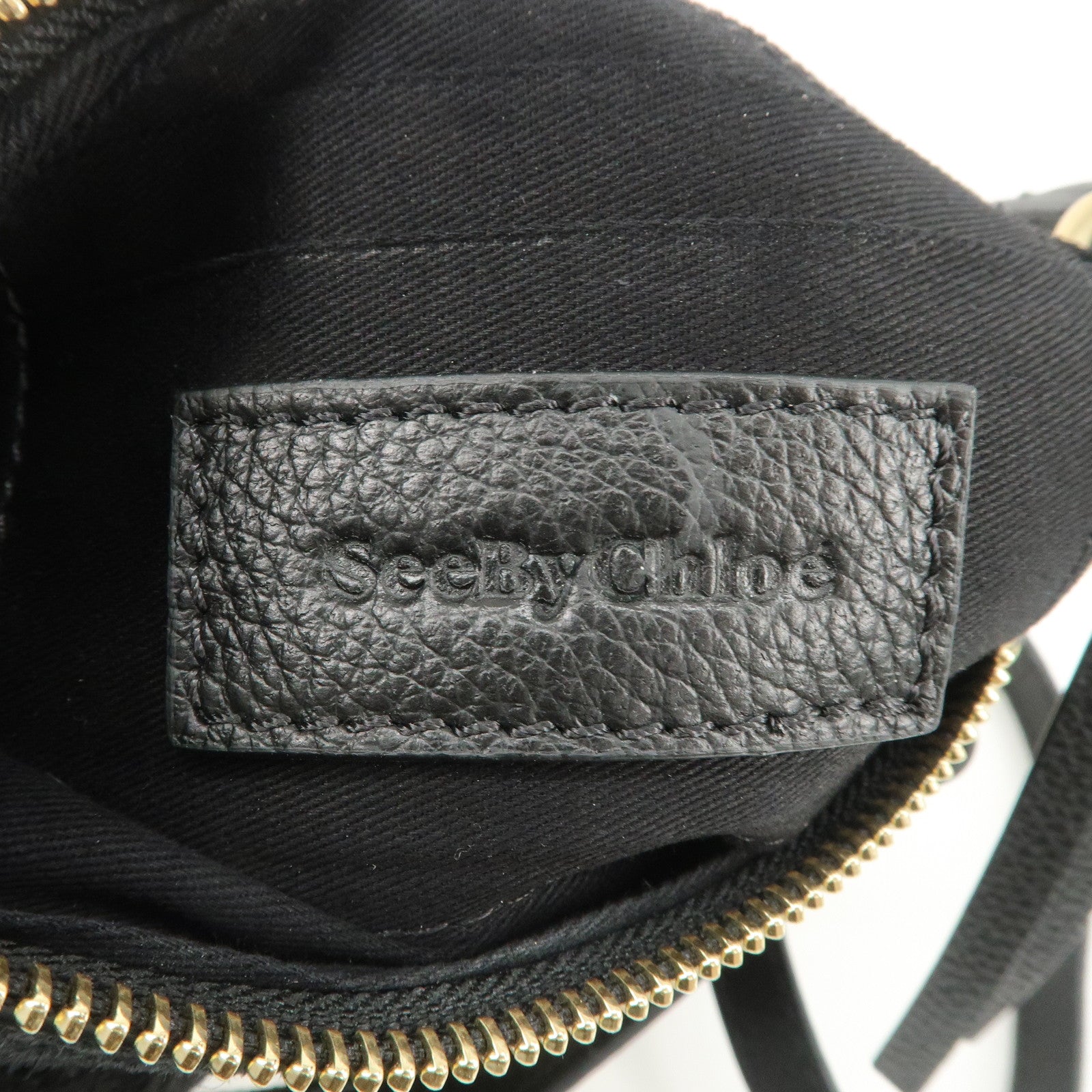 See by Chloe Suede Leather 2Way Shoulder Bag Hand Bag Black Used