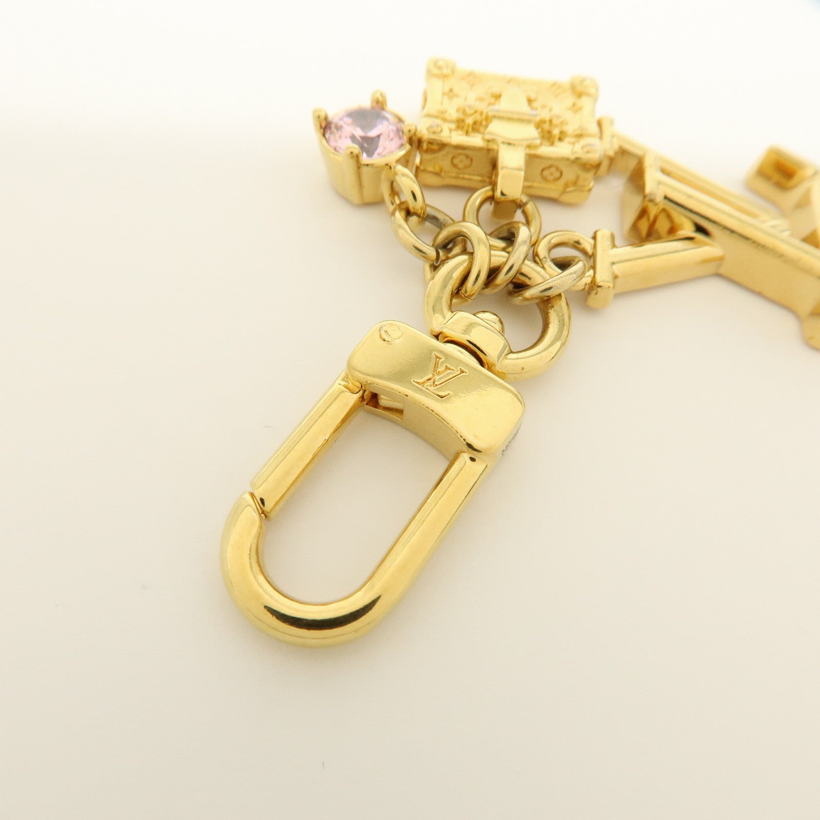 Louis Vuitton Micro Charm Petite Malle Metal Bag Charm Gold M01567