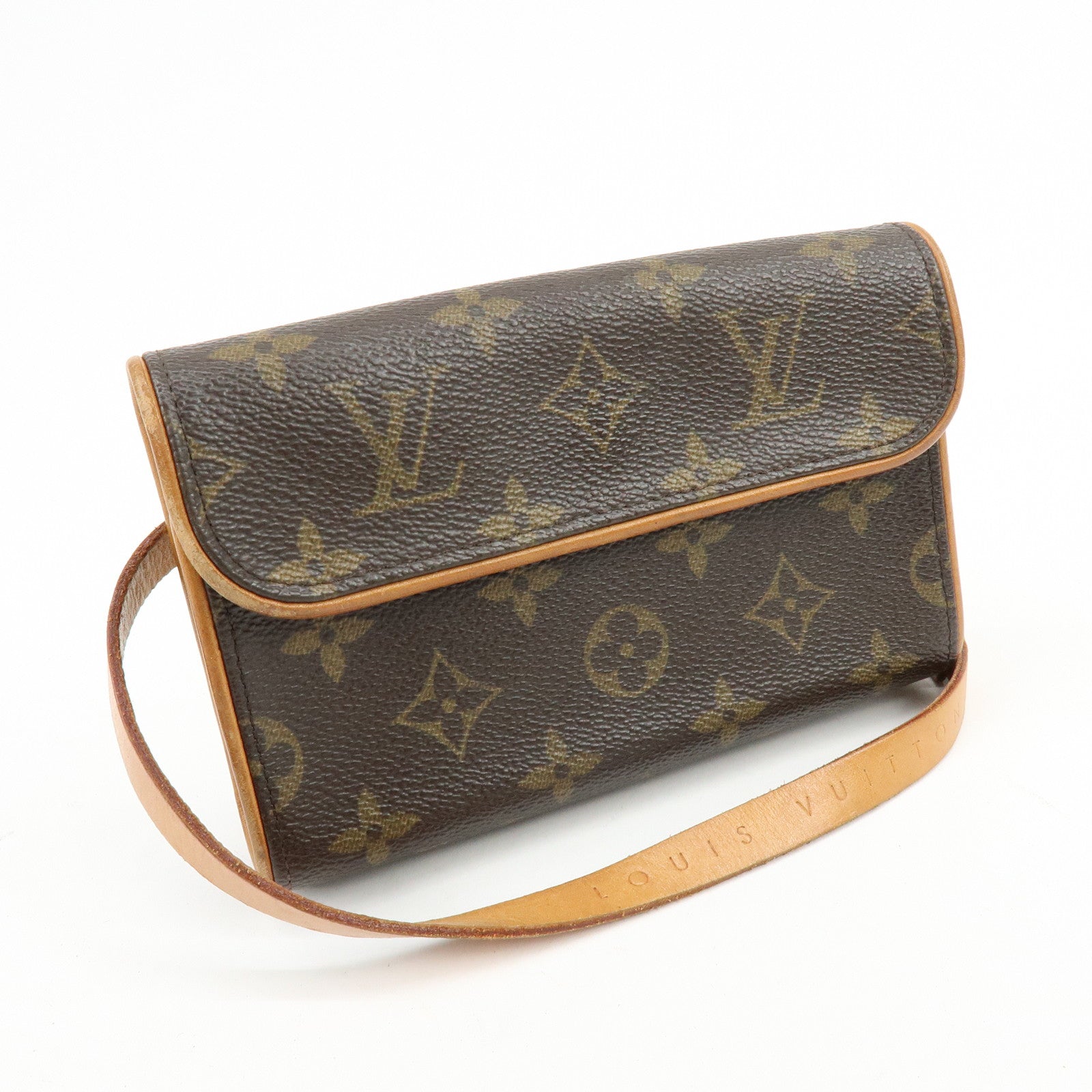 Louis Vuitton Monogram Pochette Florentine Waist Bag Belt XS M51855