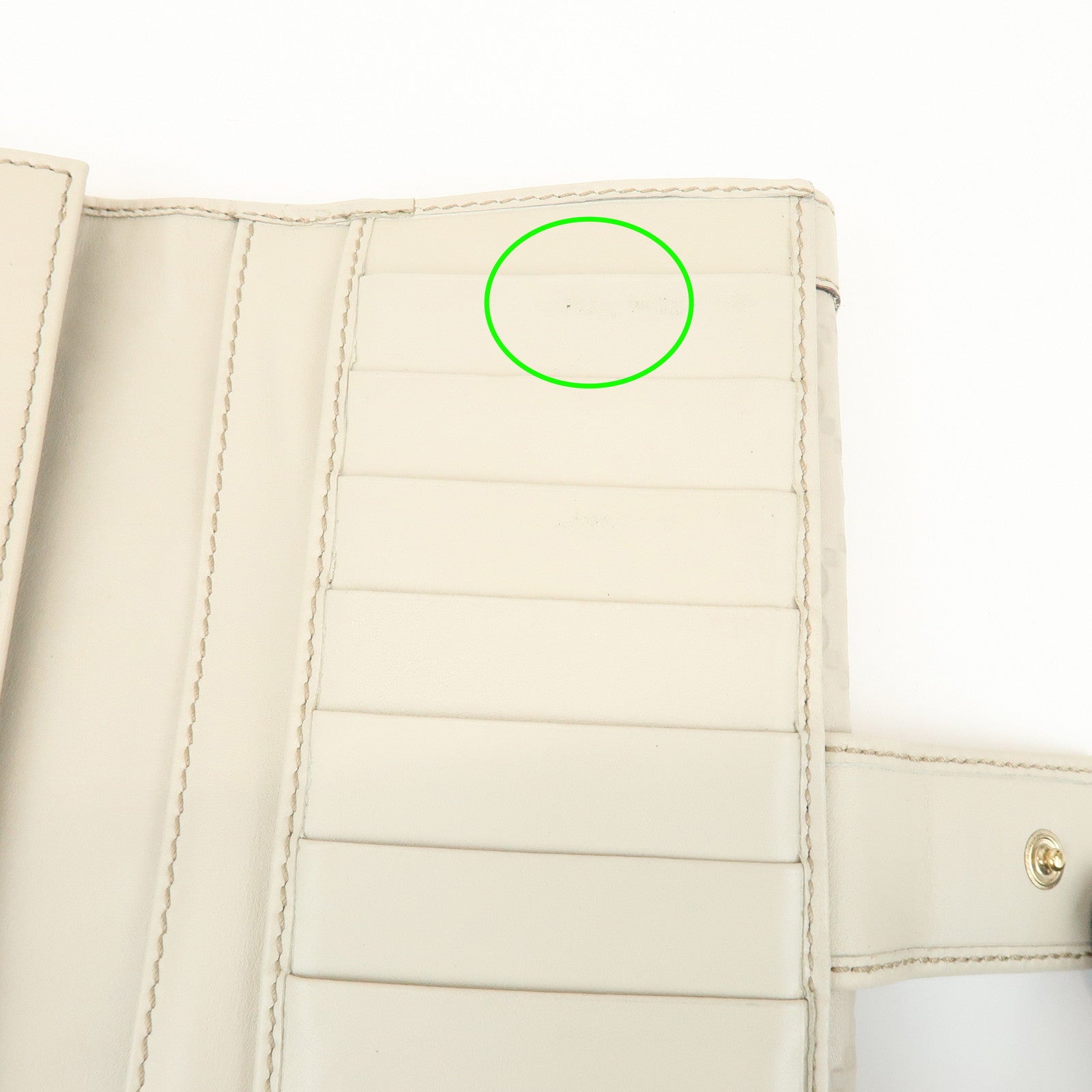 GUCCI Guccissima Leather Long Wallet Ivory Gold 146199