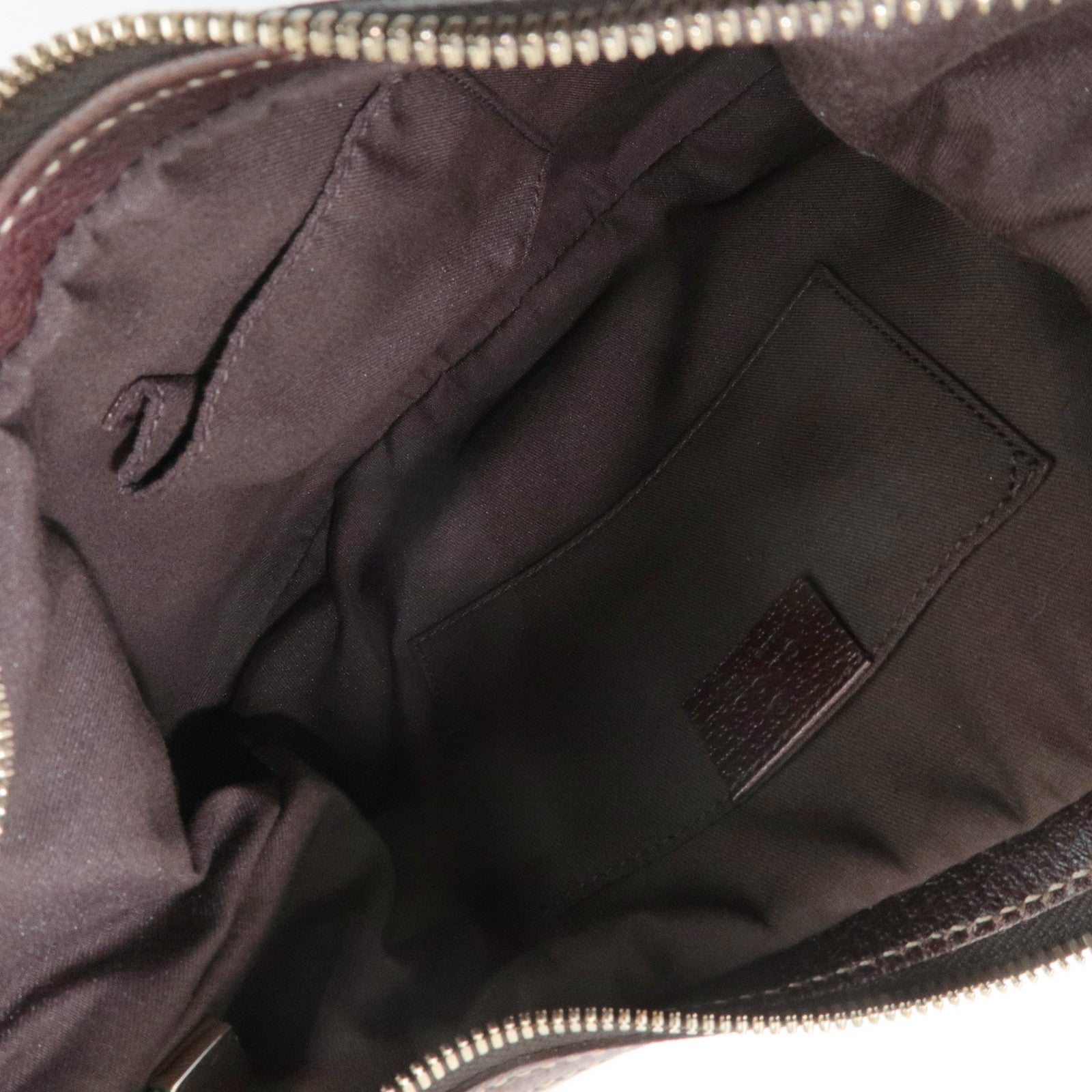 GUCCI Sherry Princy GG Canvas Leather Shoulder Bag Beige Brown 162895 Used