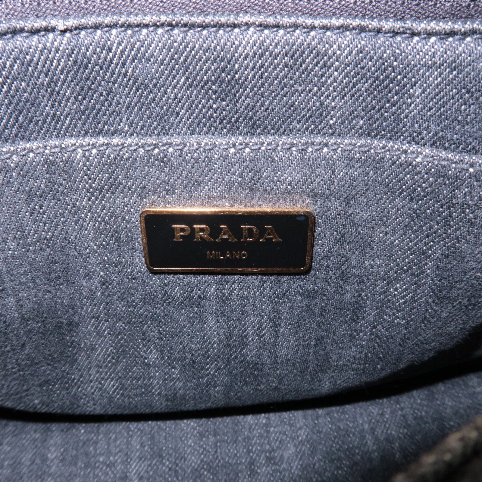 PRADA Canapa Mini 2Way Bag Hand Shoulder Bag Black B2439G
