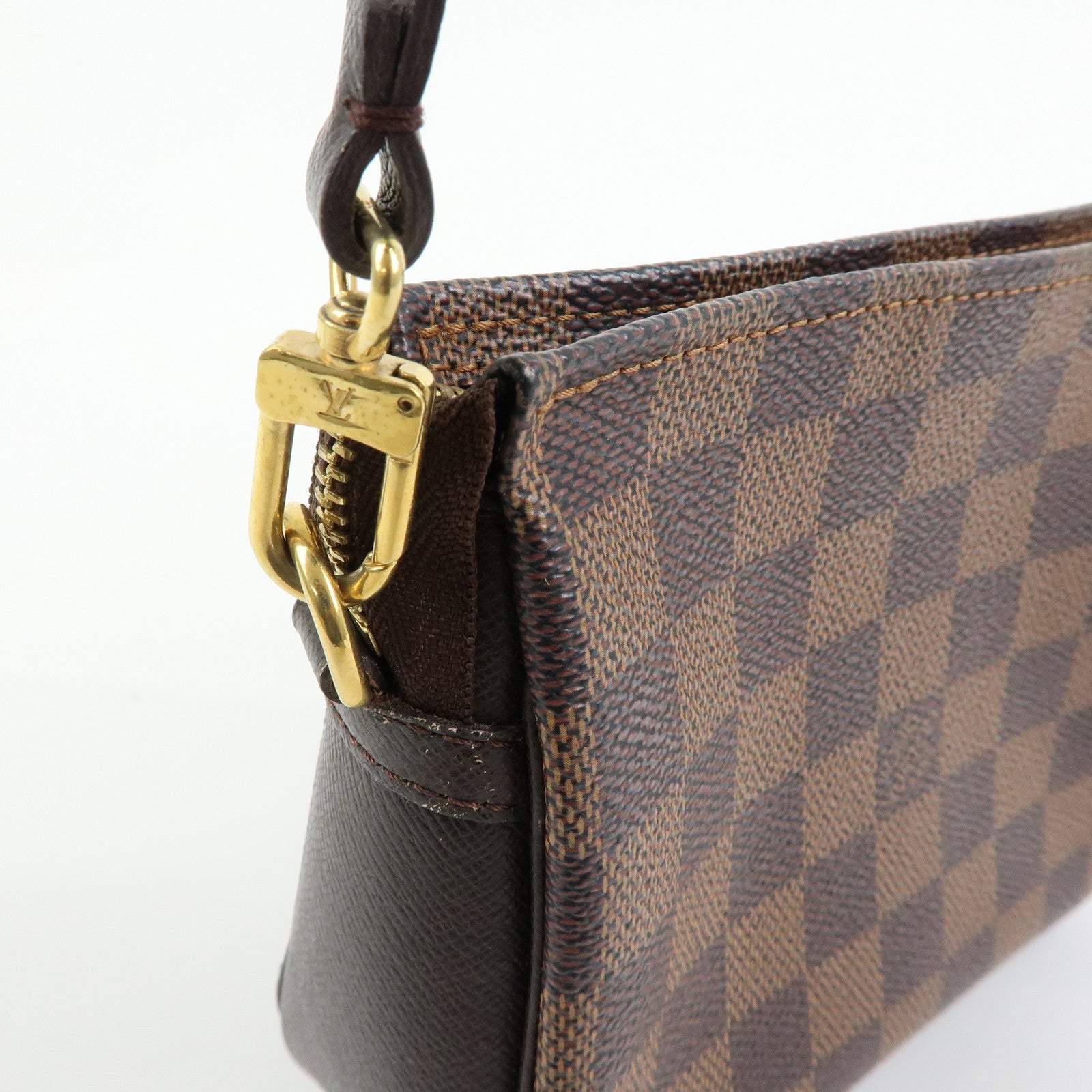 Louis Vuitton Damier Trousse Makeup Accessory Pouch Brown N51982