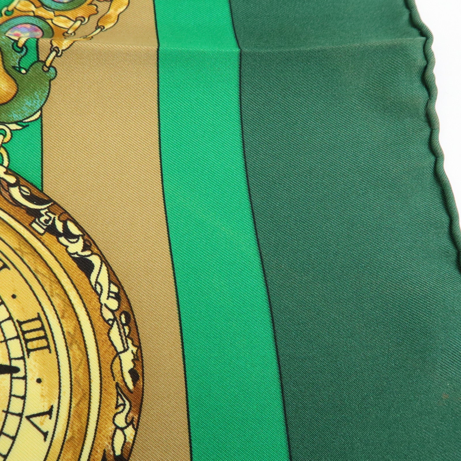 HERMES Carre90 Silk100% Scarf Parmi les fleurs je compte les heures