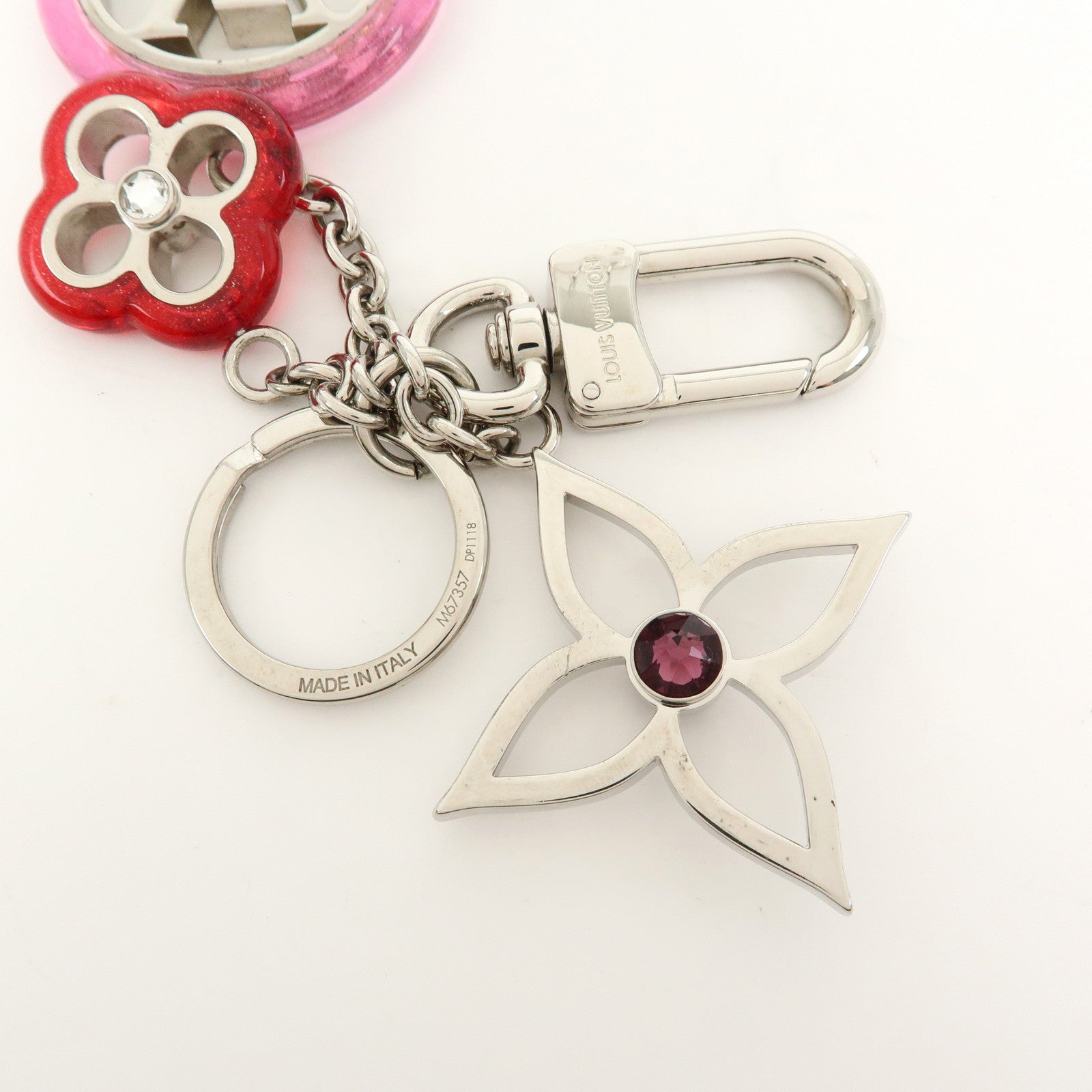 Louis Vuitton Porte Cles Colorline Strass Key Holder Charm M67357