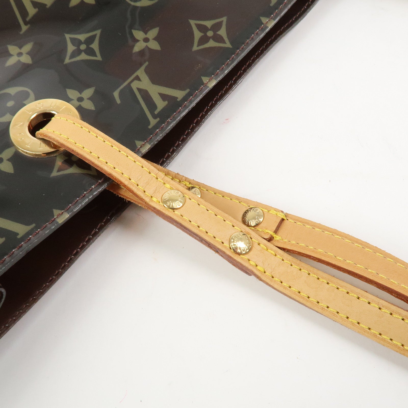 Louis Vuitton Monogram Cabas Cruise Vinyl Tote Bag Brown M50500