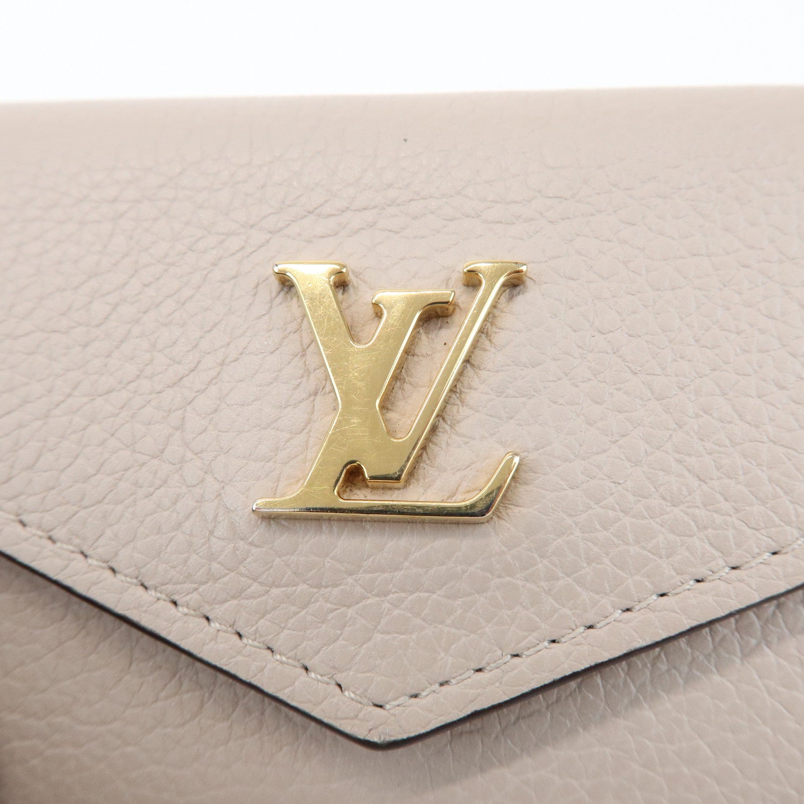 Louis Vuitton Torillon Portefeuille Lock Mini Wallet Greige M69340