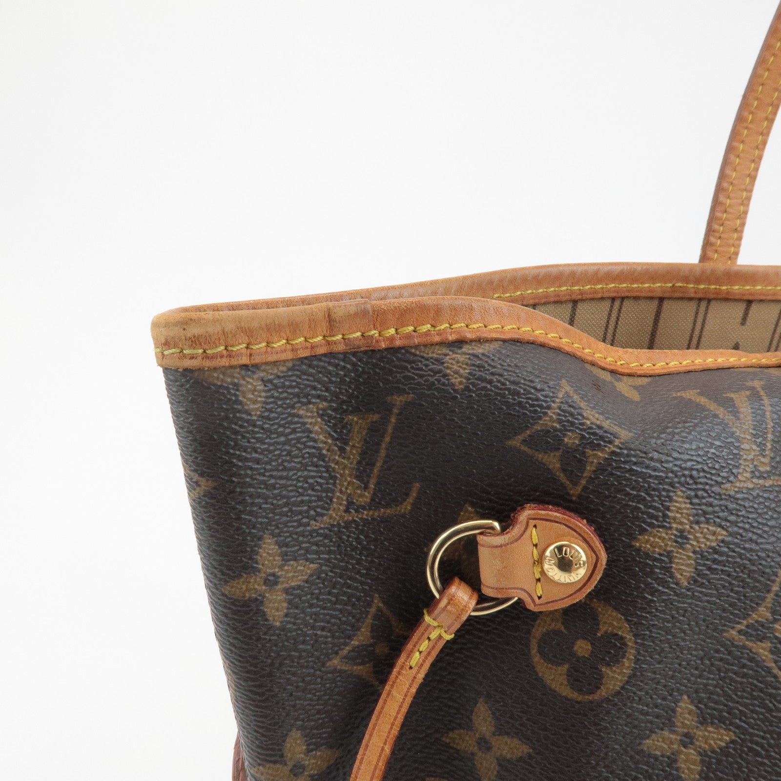 Louis Vuitton Monogram Neverfull MM Tote Bag Brown M40156