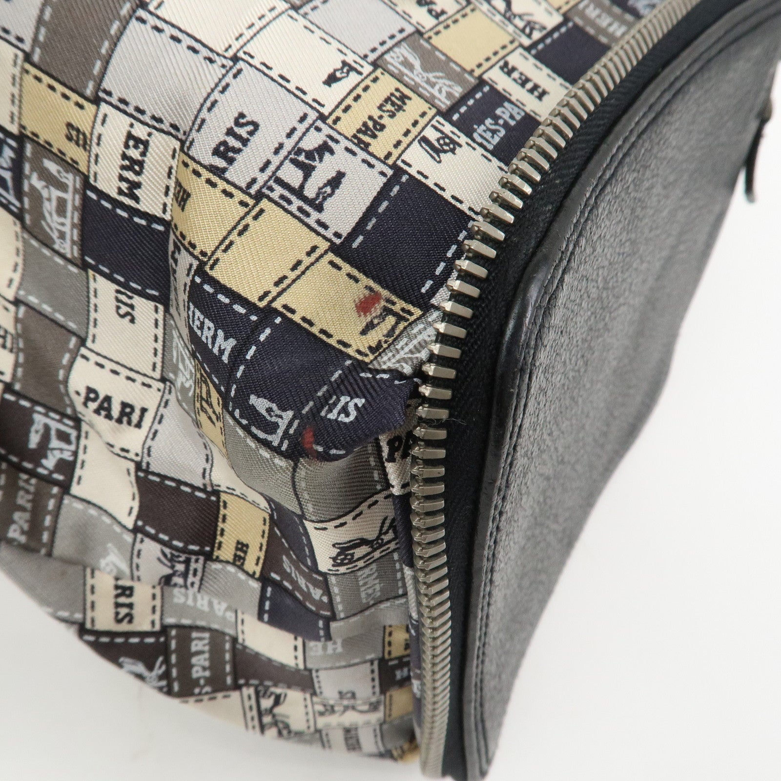 HERMES Buffle Skipper Silk Bolduc Silky Pop Tote Eco Bag Multicolor
