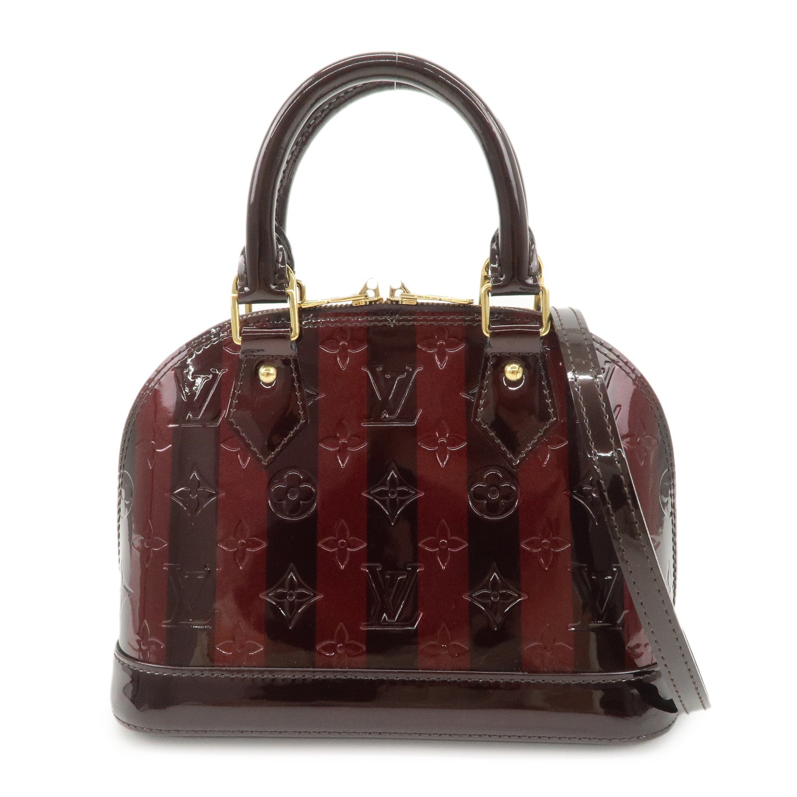 Louis Vuitton Monogram Vernis Leather Alma BB 2way Hand Bag M91700 Used