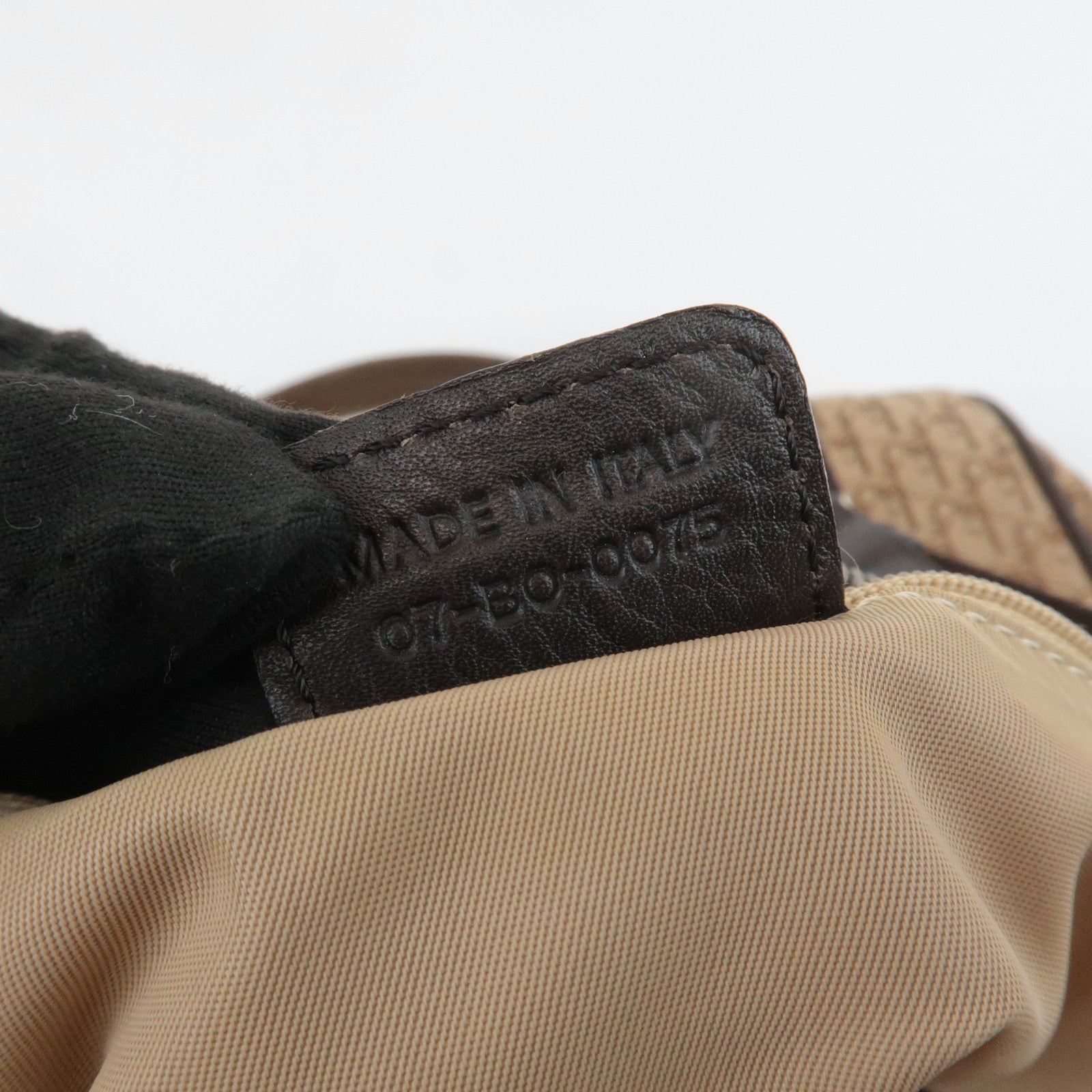 Christian Dior Trotter Street Chic Leather Canvas Boston Bag Beige Used