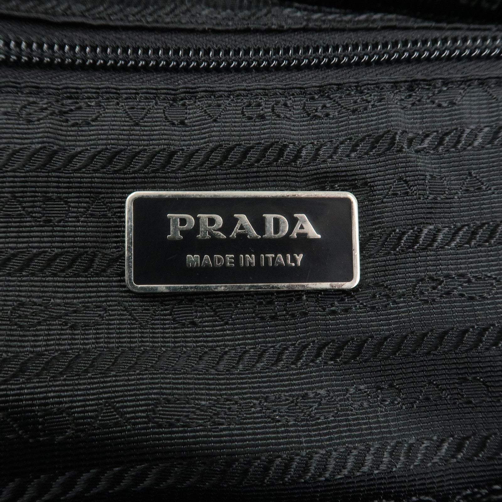 PRADA Nylon Saffiano Leather 2WAY Bag Boston Bag Black VS001S