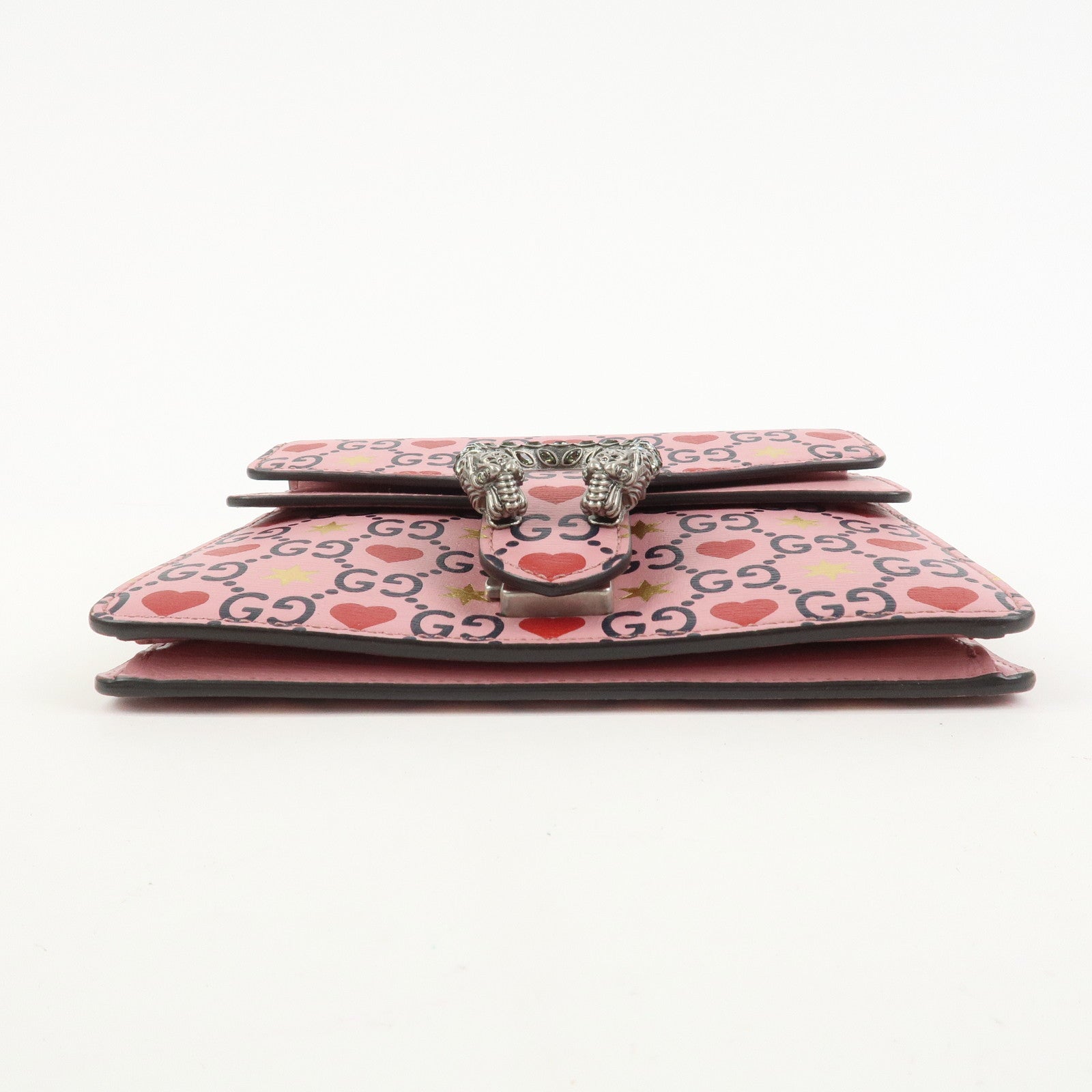 GUCCI Dionysus Leather Chain Shoulder Bag Valentine Limited 421970