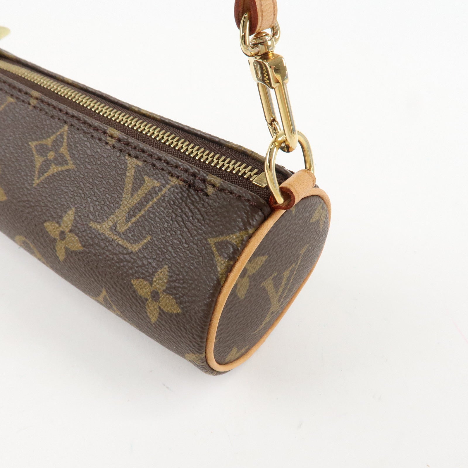 Louis Vuitton Monogram Mini Pouch for Papillon Bag New Style Brown Used