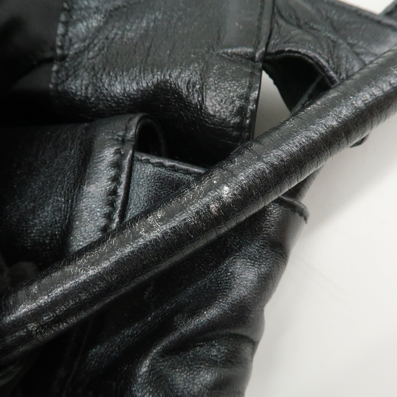 LOEWE Anagram Nappa Aire Leather Hand Bag Shoulder Bag Black