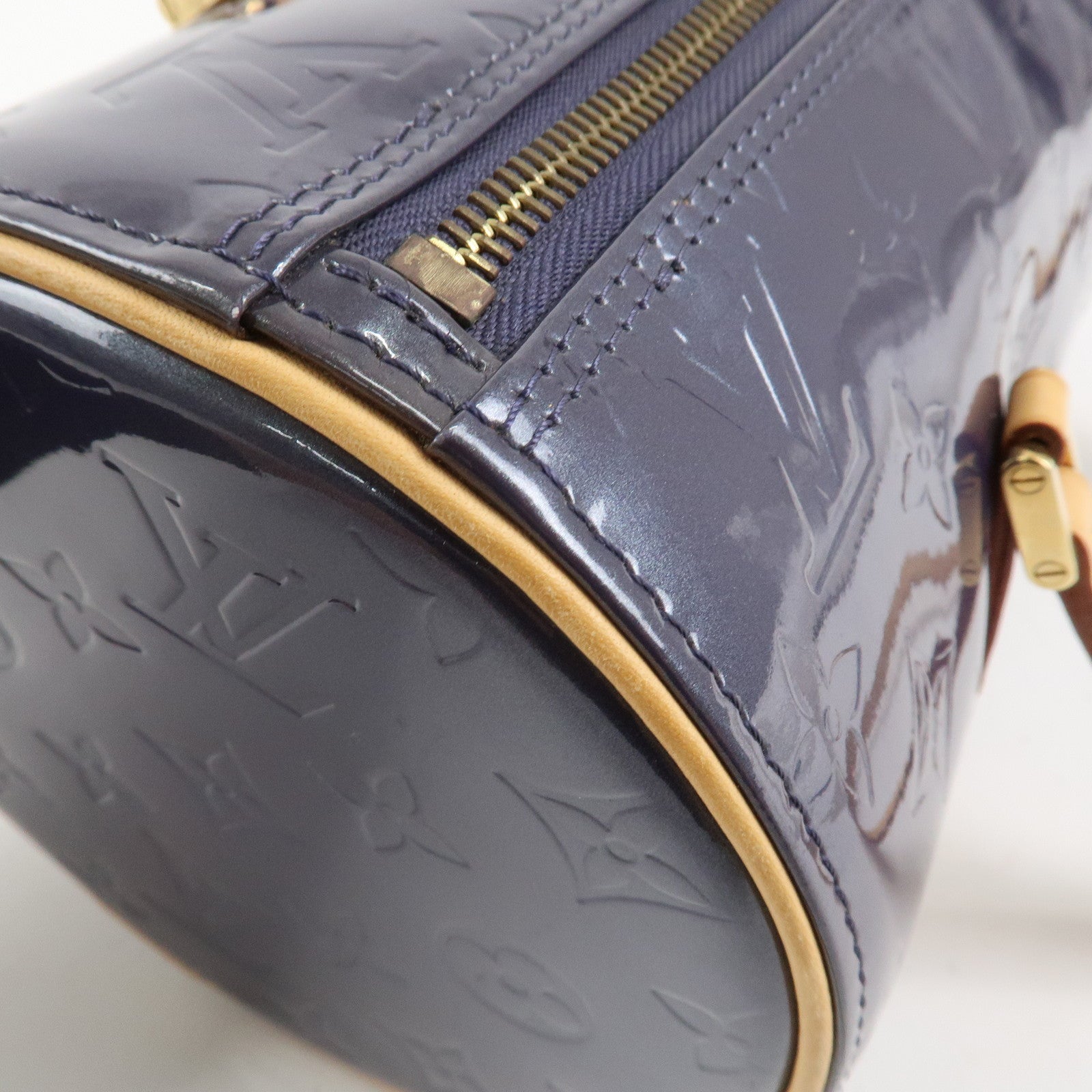 Louis Vuitton Monogram Vernis Leather Bedford Hand Bag M91330 Used