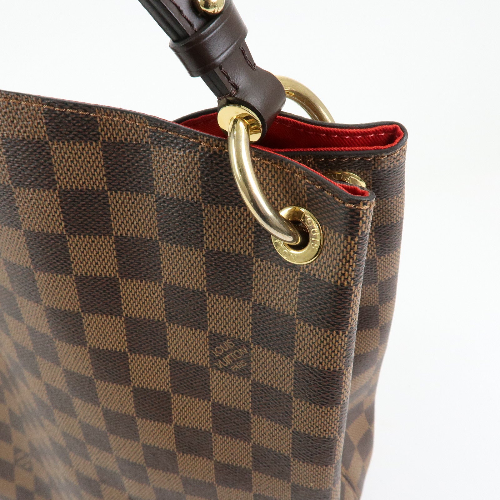 Louis Vuitton Damier Graceful MM Shoulder Bag Damier Ebene N44045