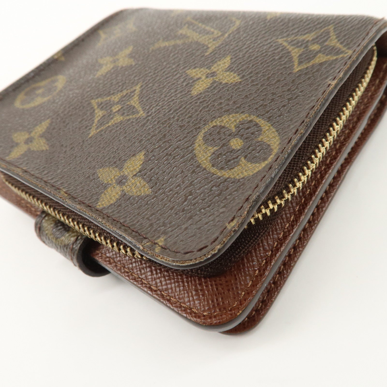 Louis Vuitton Louis Monogram Compact Small Zippy Wallet M61667 Used