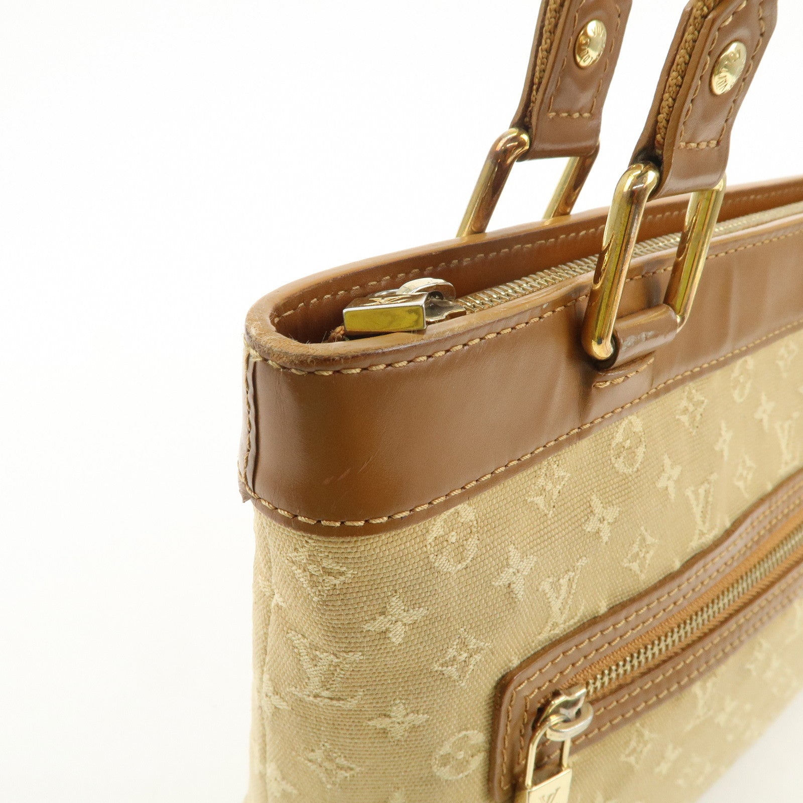 Louis Vuitton Monogram Mini Lucille PM Hand Bag Beige M92684