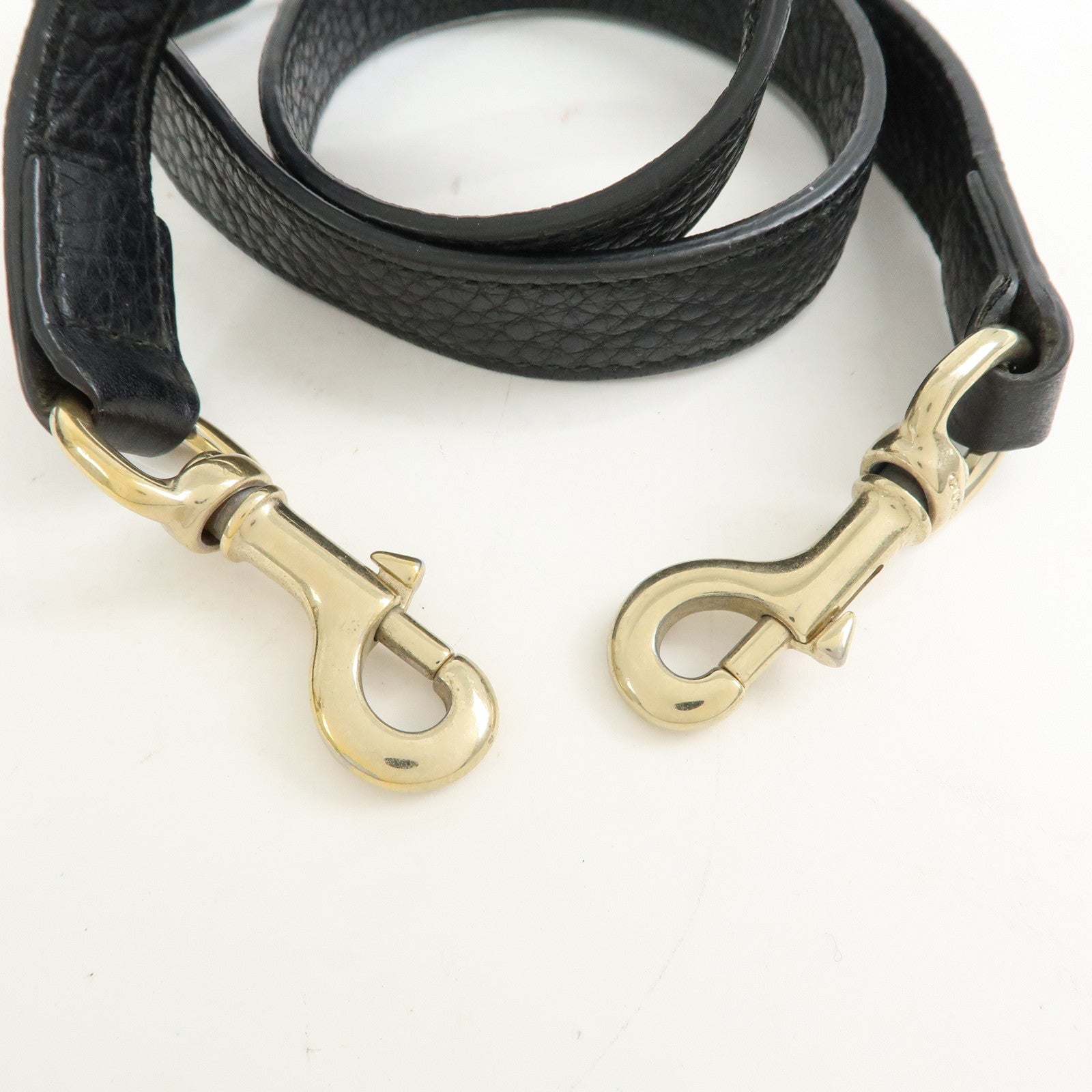GUCCI Bamboo Shopper Leather 2Way Bag Tote Bag Black 323663