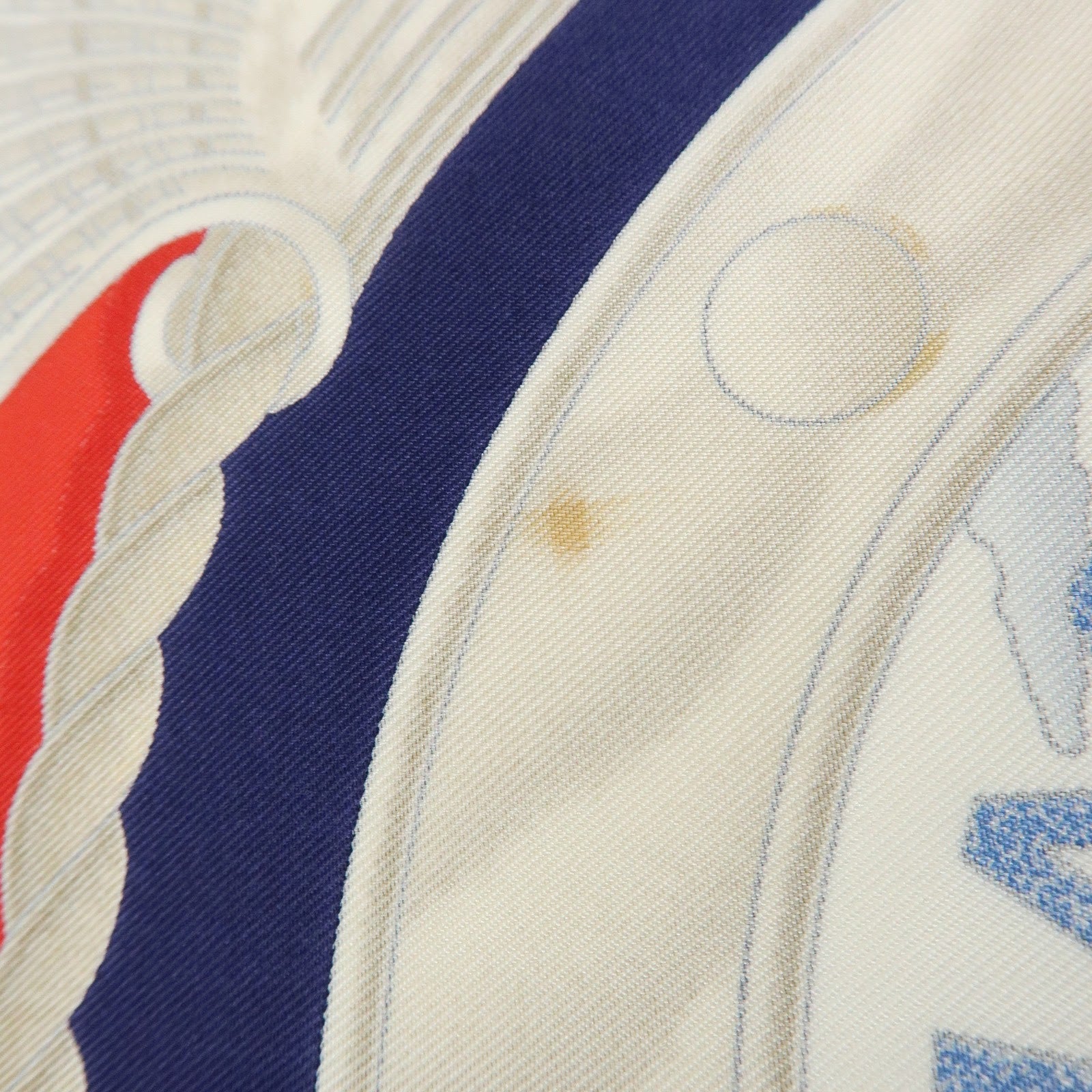 HERMES Carre 90 Silk 100% Scarf RAILING Red Brown