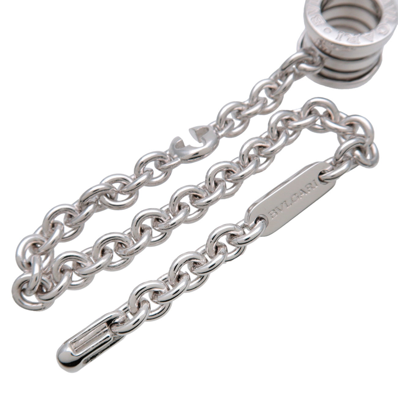 BVLGARI B-zero1 Bag Charm Key Chain SV925 Silver