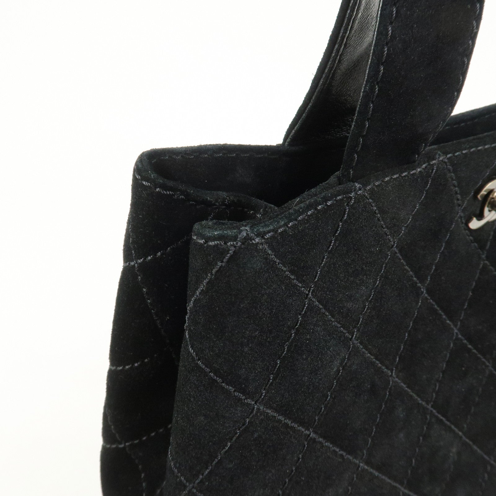 CHANEL Wild Stitch Matelasse Suede 2Way Bag Shoulder Bag Hand Bag