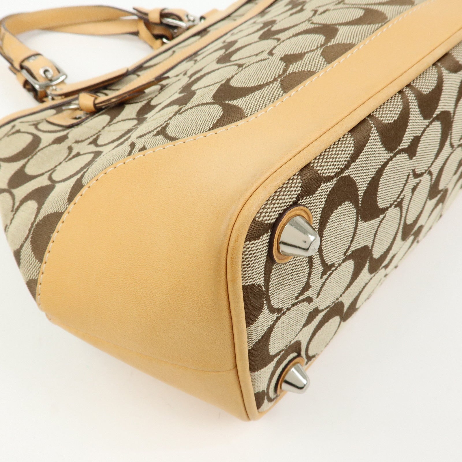 COACH Set of 3 Signature Canvas Leather Suede Shoulder Bag Hand Bag