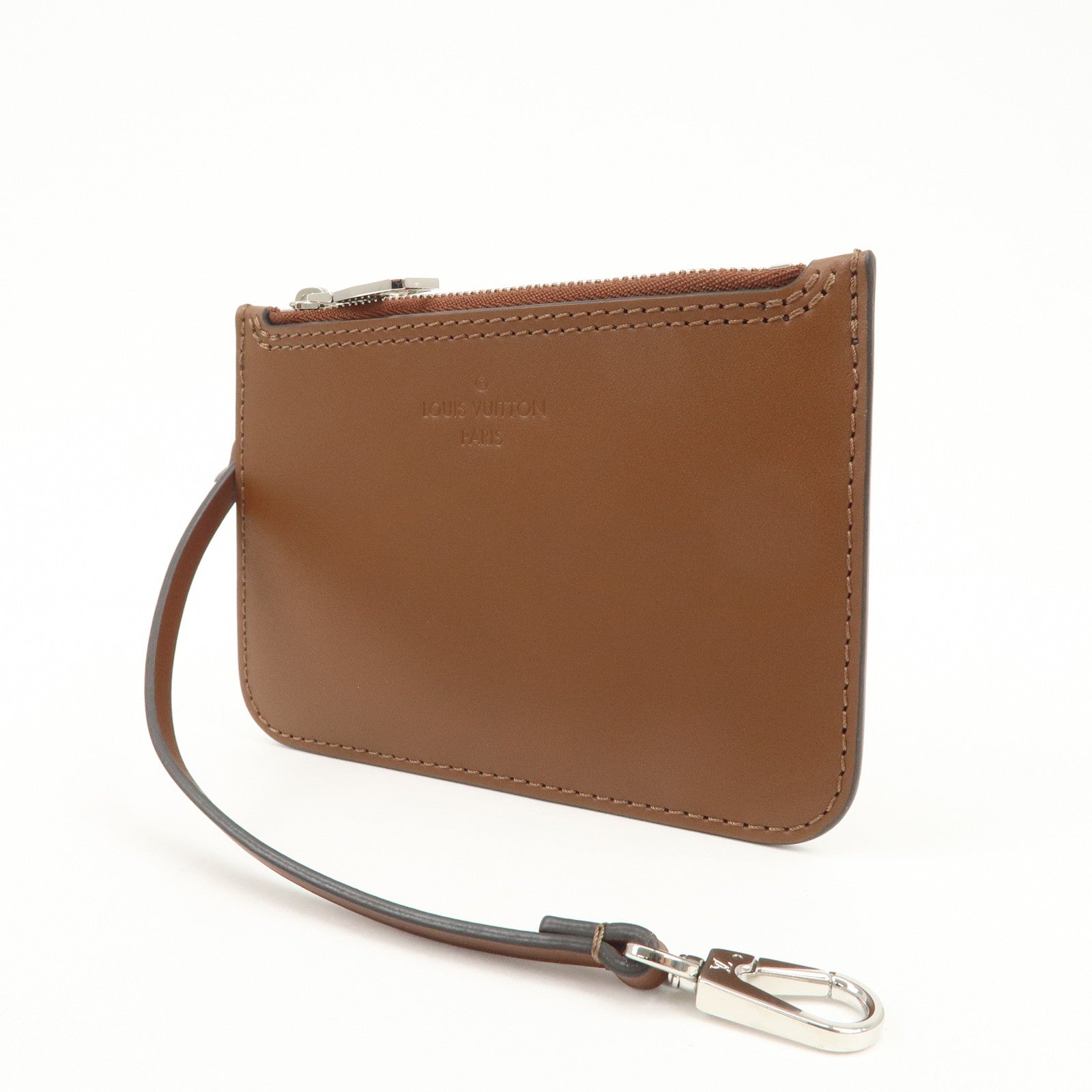 Louis Vuitton Mahina Leather Pouch for Hina PM Brown Used