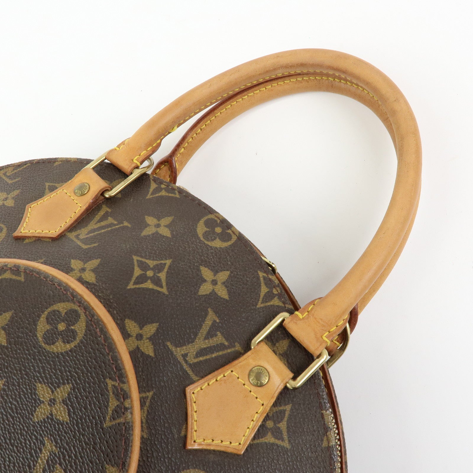 Louis Vuitton Monogram Ellipse PM Hand Bag Brown M51127