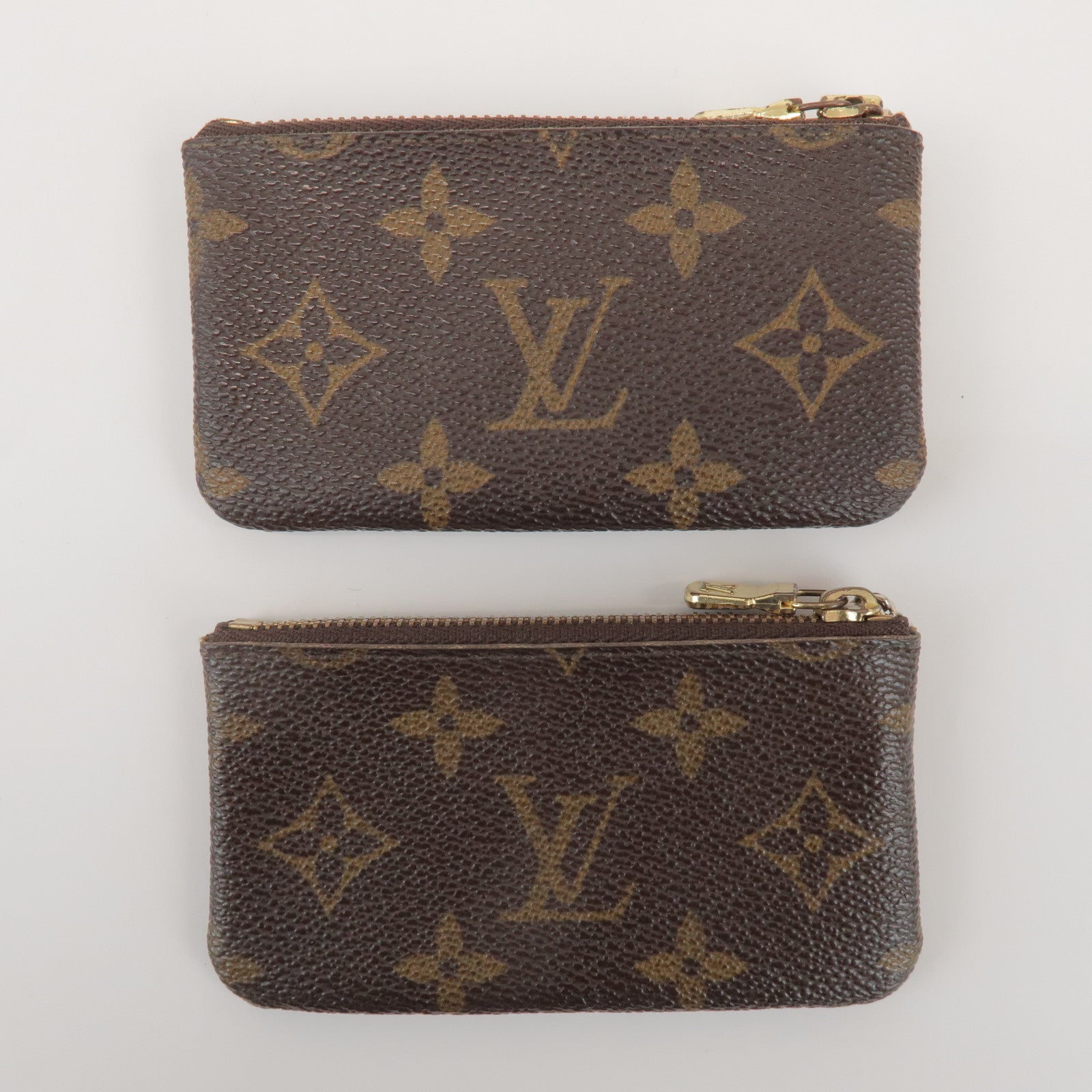 Louis Vuitton Monogram Setof2 Canvas Pochette Cles Coin Case M62650