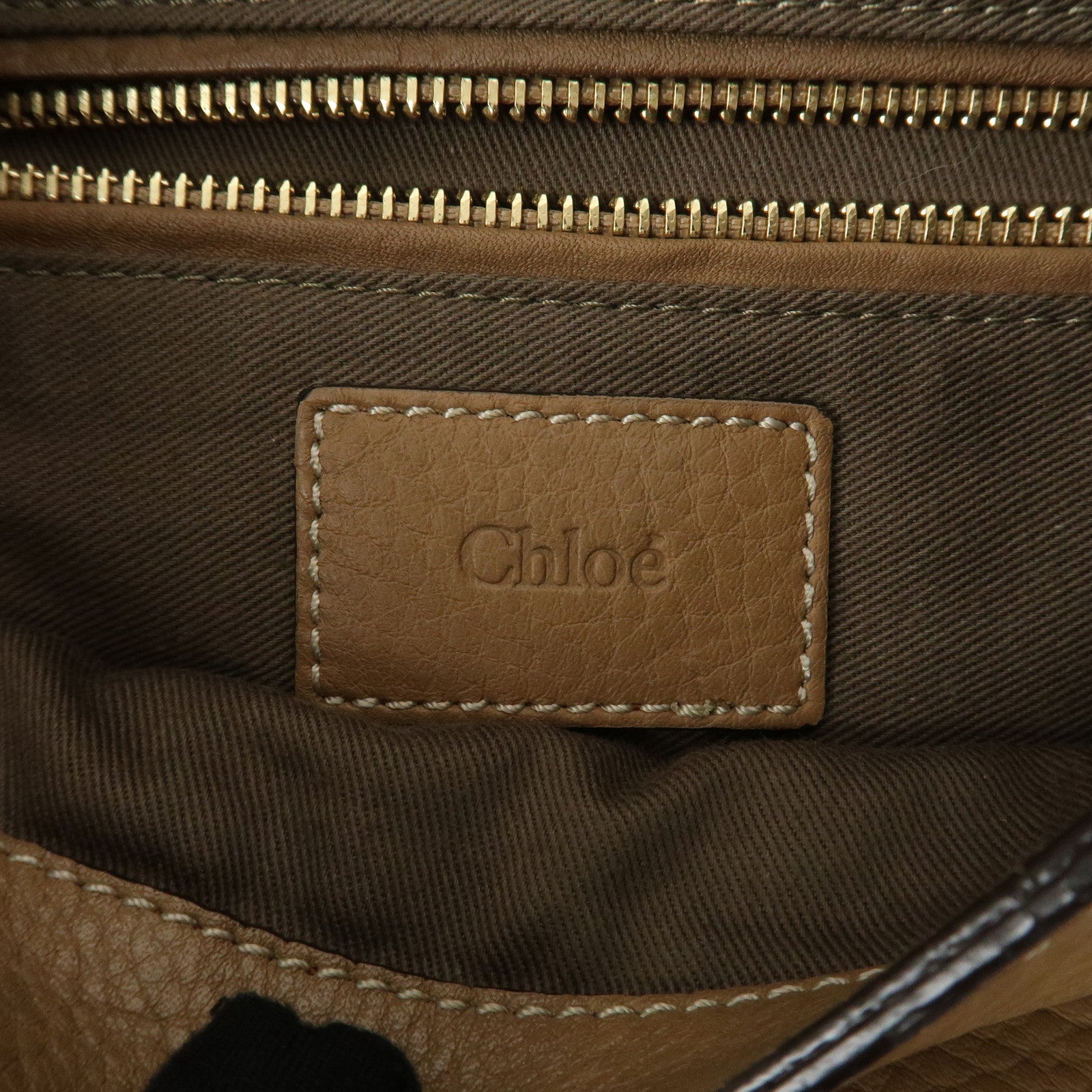 Chloe Marcie Leather Shoulder Bag Crossbody Bag Brown 001-12-60-65