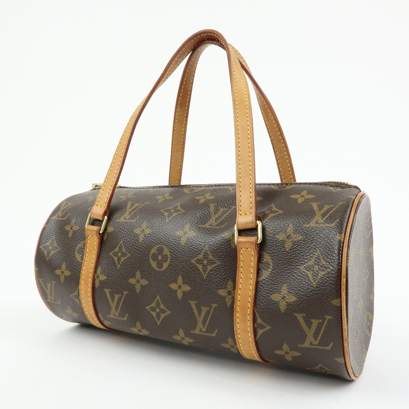 Louis Vuitton Monogram Papillon 30 Hand Bag Brown M51385