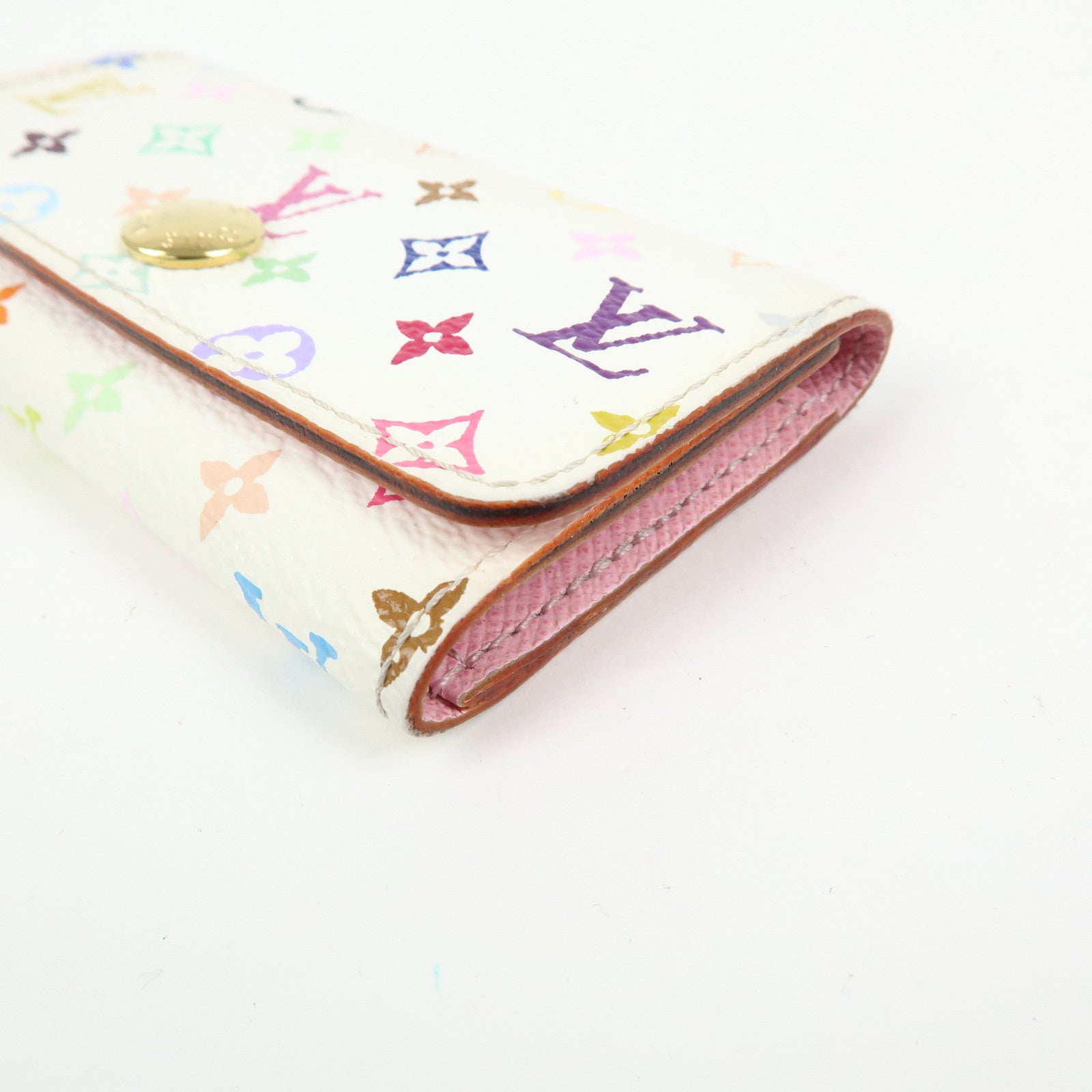 Louis Vuitton Monogram Multicolor Multicles 4 Key Case Blanc M93731