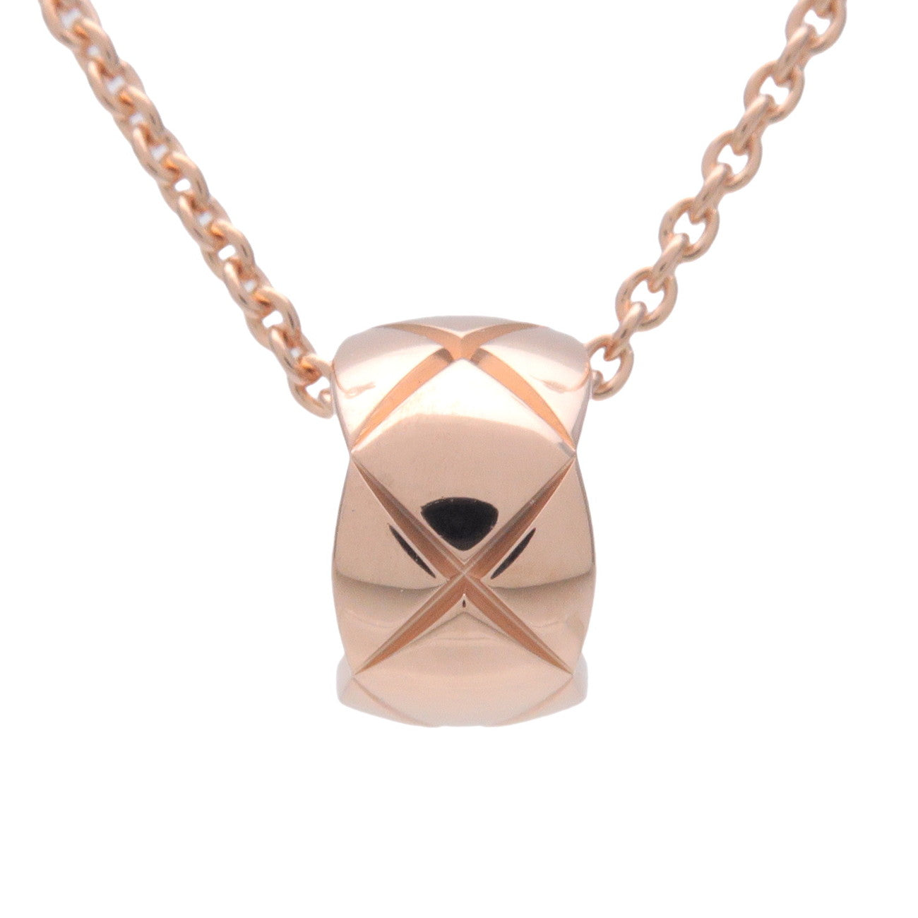CHANEL COCO Crush Necklace K18PG 750PG Rose Gold J12306