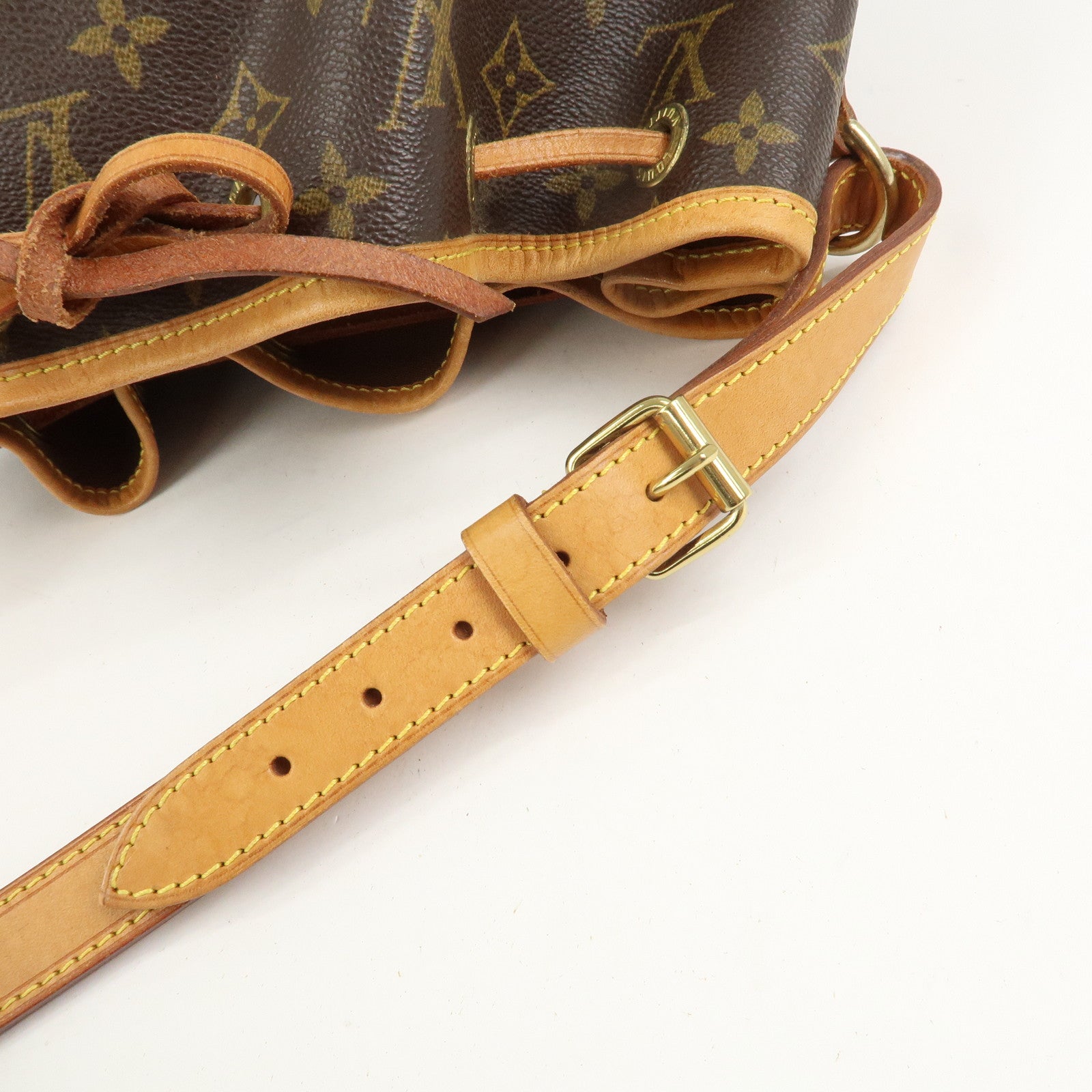 Louis Vuitton Monogram Petit Noe Shoulder Bag Brown M42226