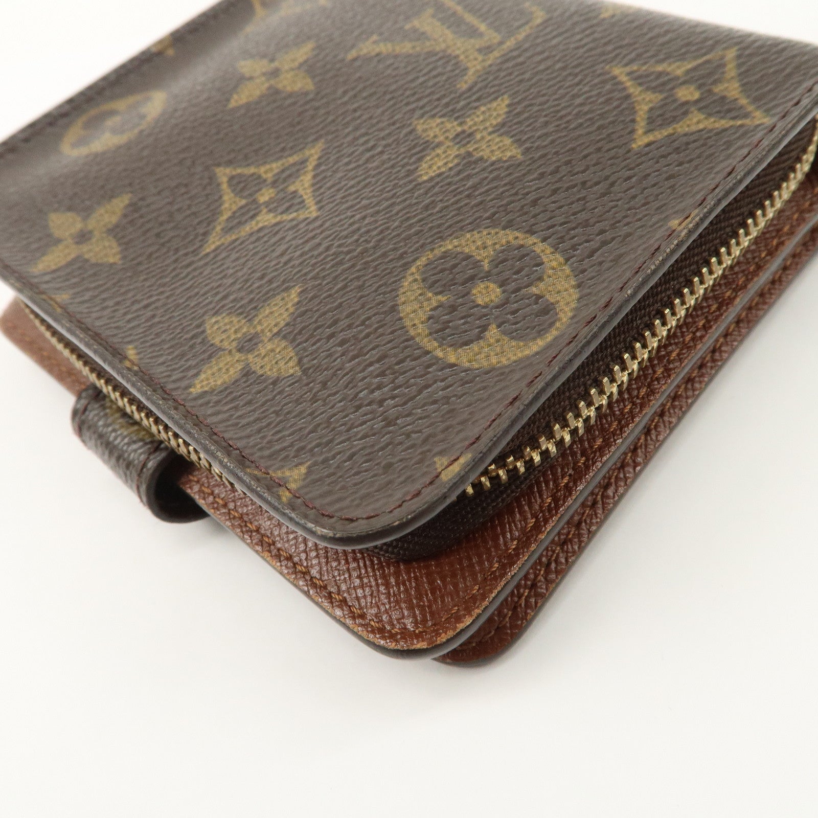Louis Vuitton Louis Monogram Compact Small Zippy Wallet M61667 Used